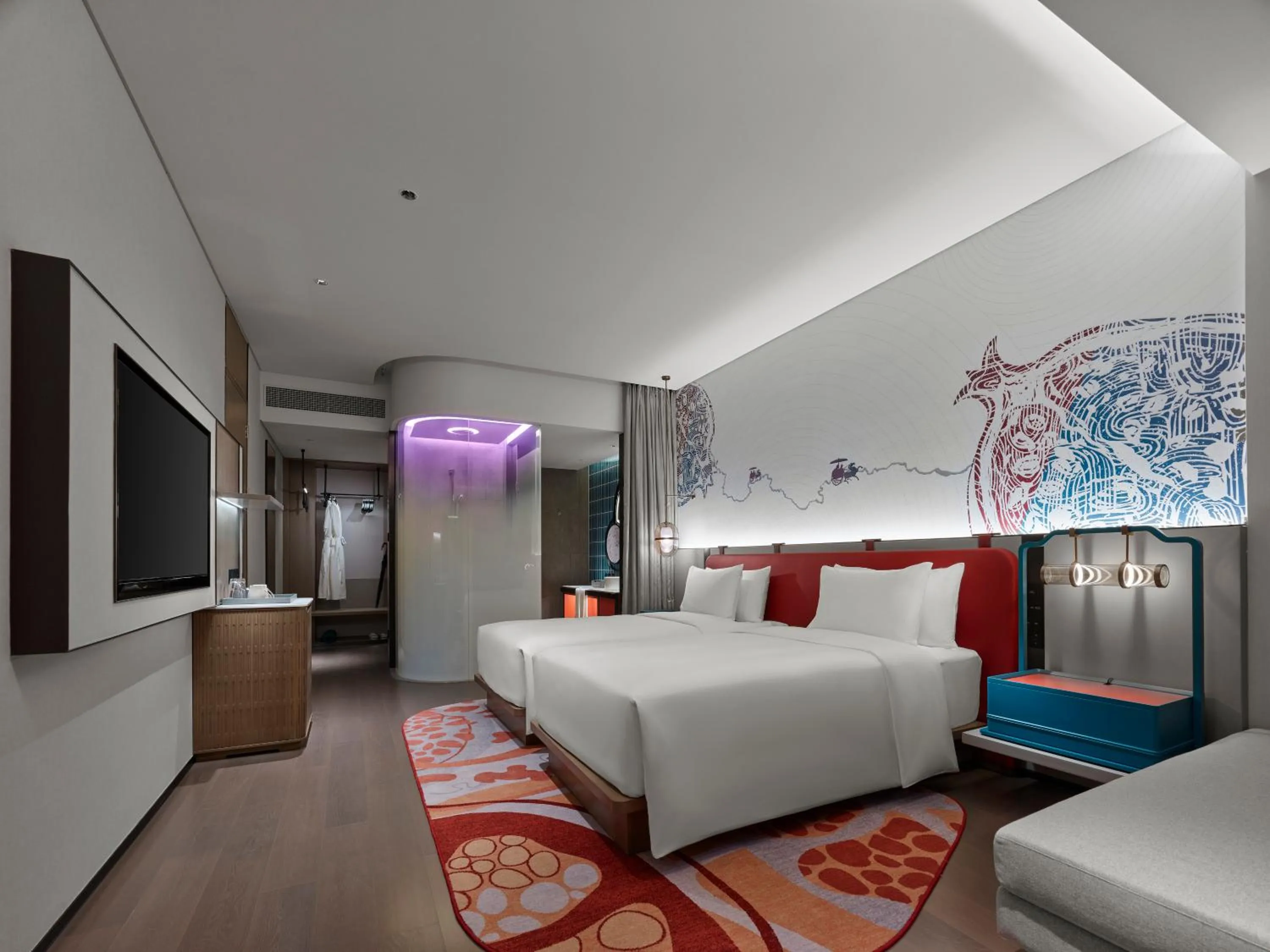 Twin Room with River View in Dhawa Xi'an Chanba