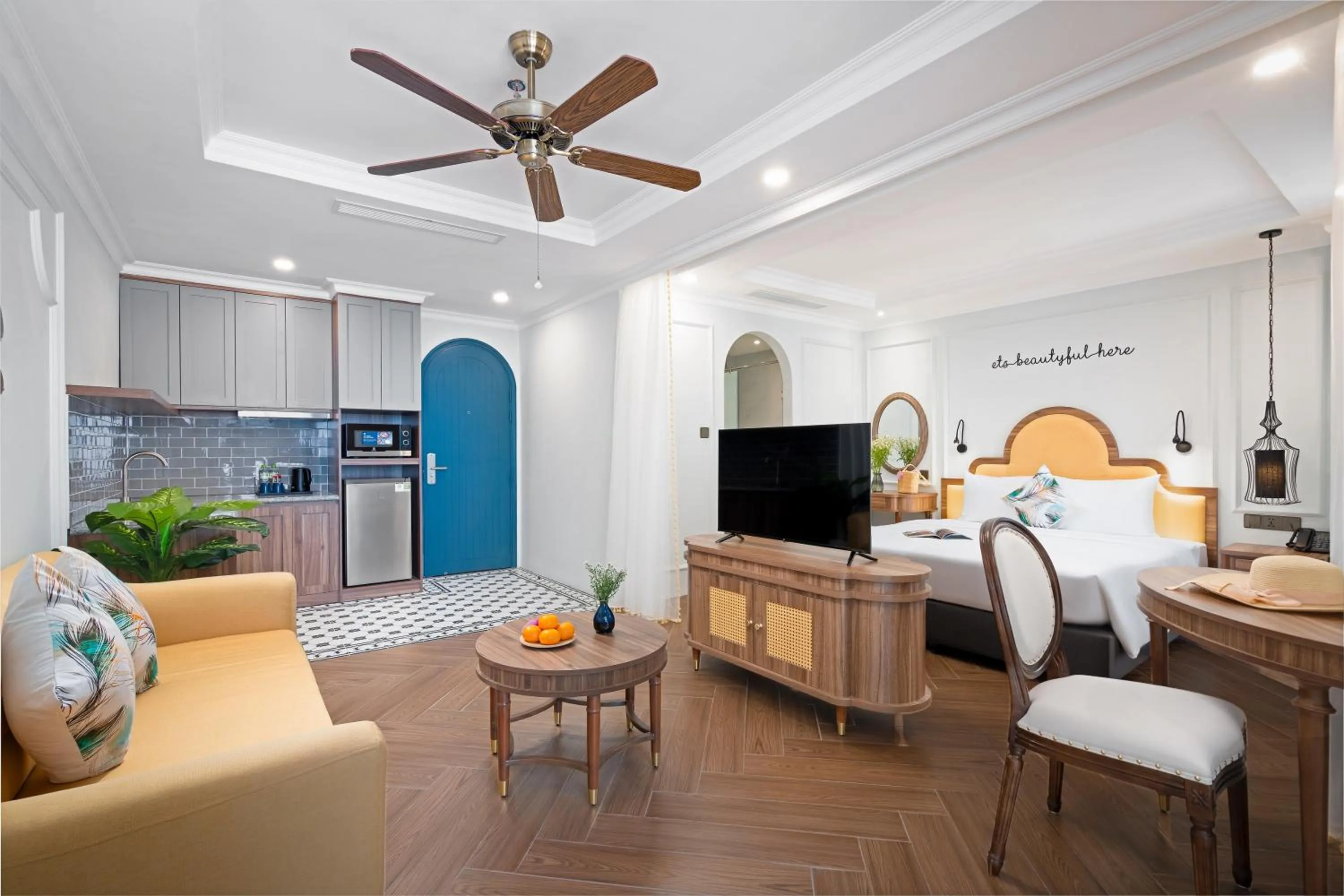 One Bedroom Sea View Apartment with Bacolny, Bathtub in Pavillon Boutique Hotel & Apartment Nha Trang