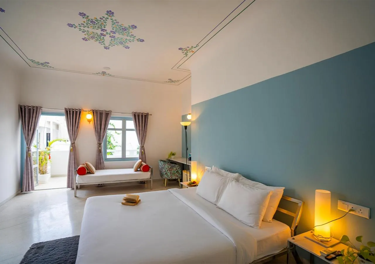 Deluxe Double Room with Balcony in Moustache Udaipur Verandah