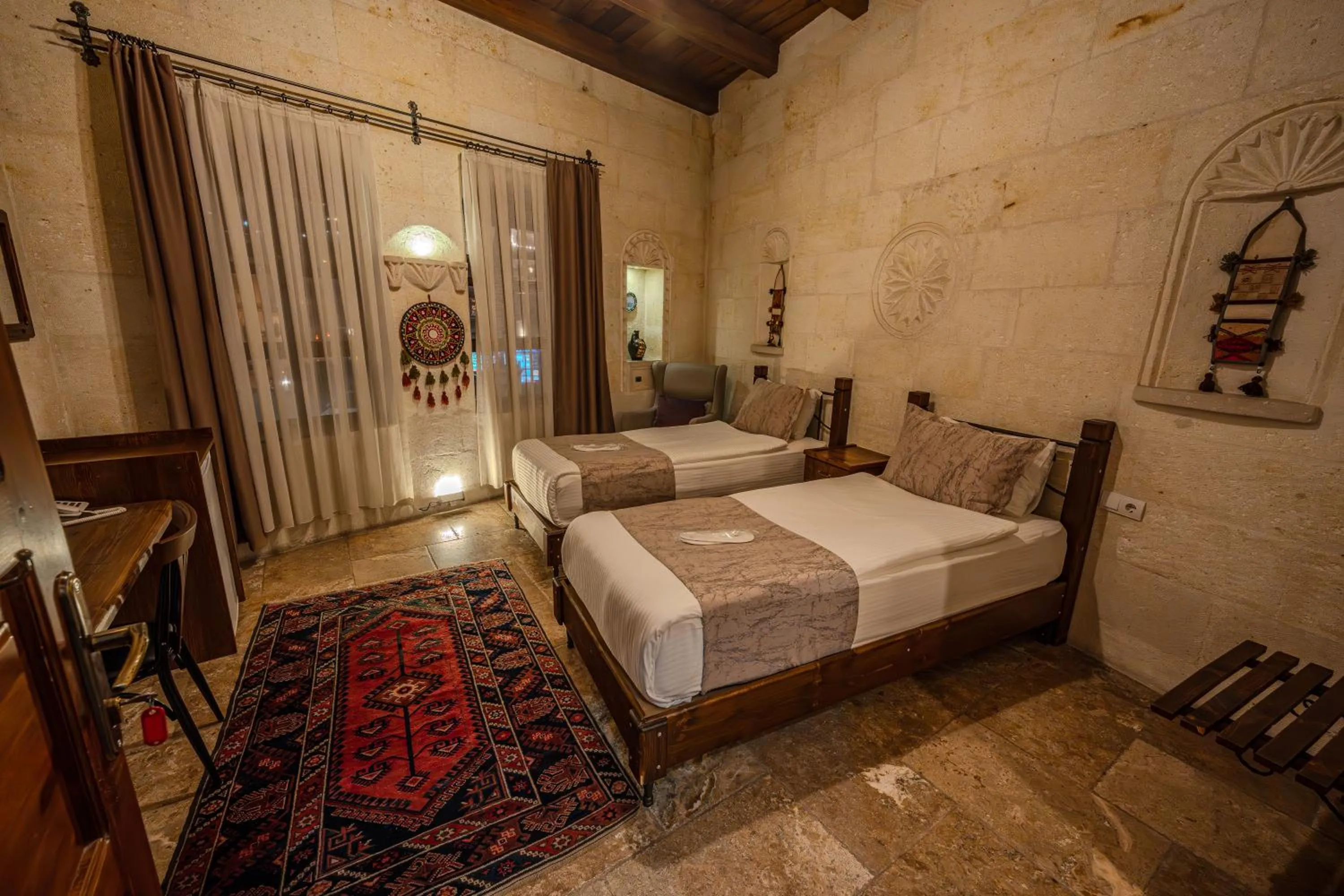 Comfort Twin Room with City View 108 in Osmanbey Cave House