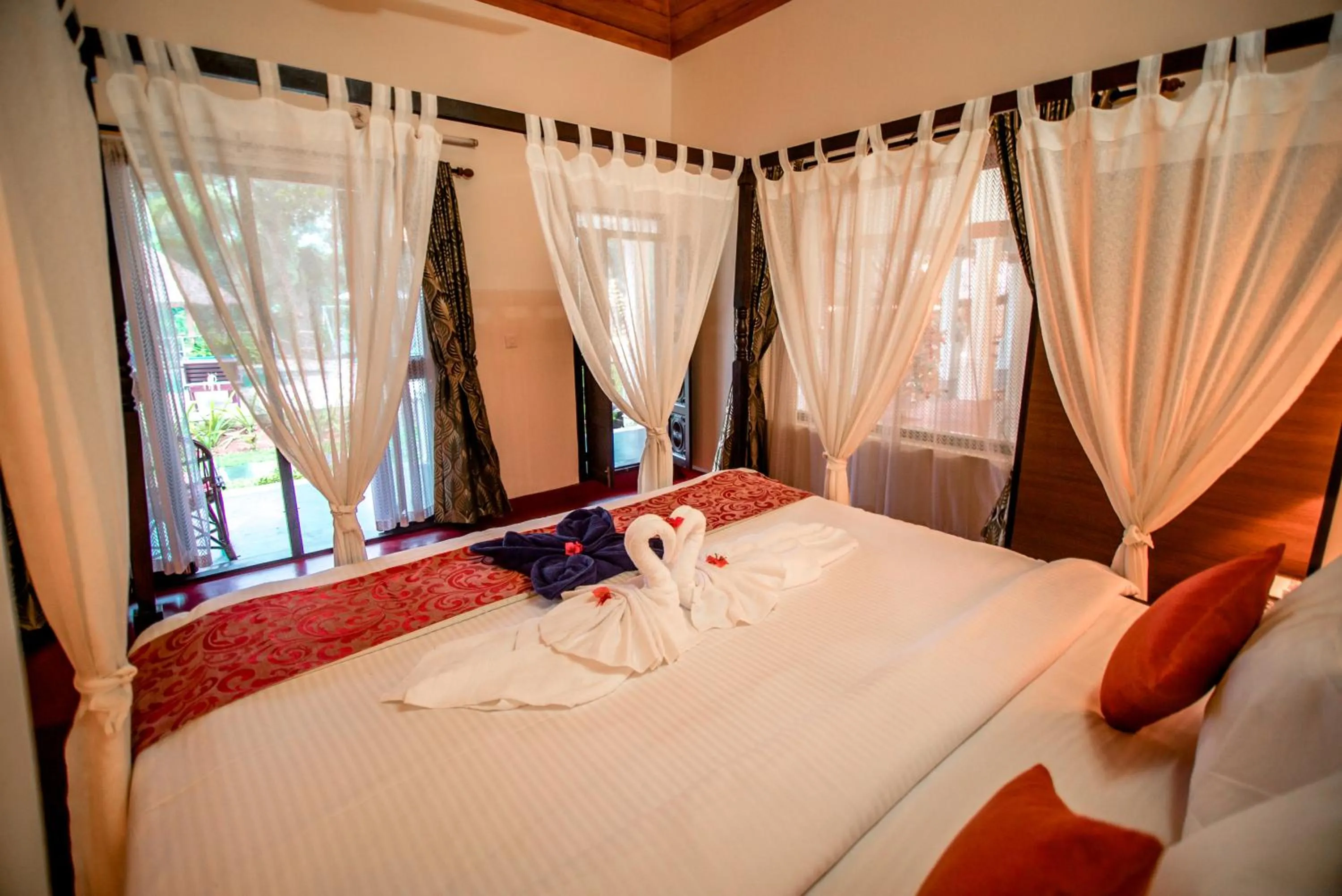 Superior Double Room with Pool View in Flamingo Boutique Hotel & Ayurvedic spa