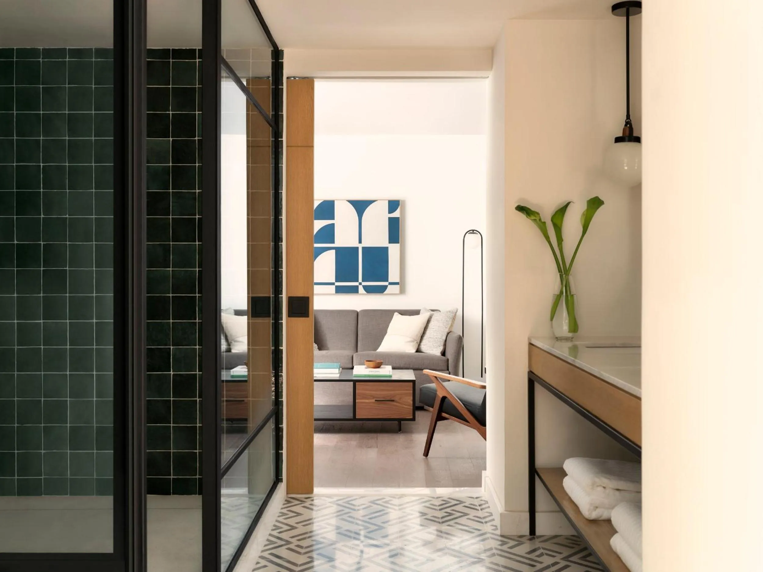 One-Bedroom Suite with Terrace - Atrium View in Kimpton Virgilio