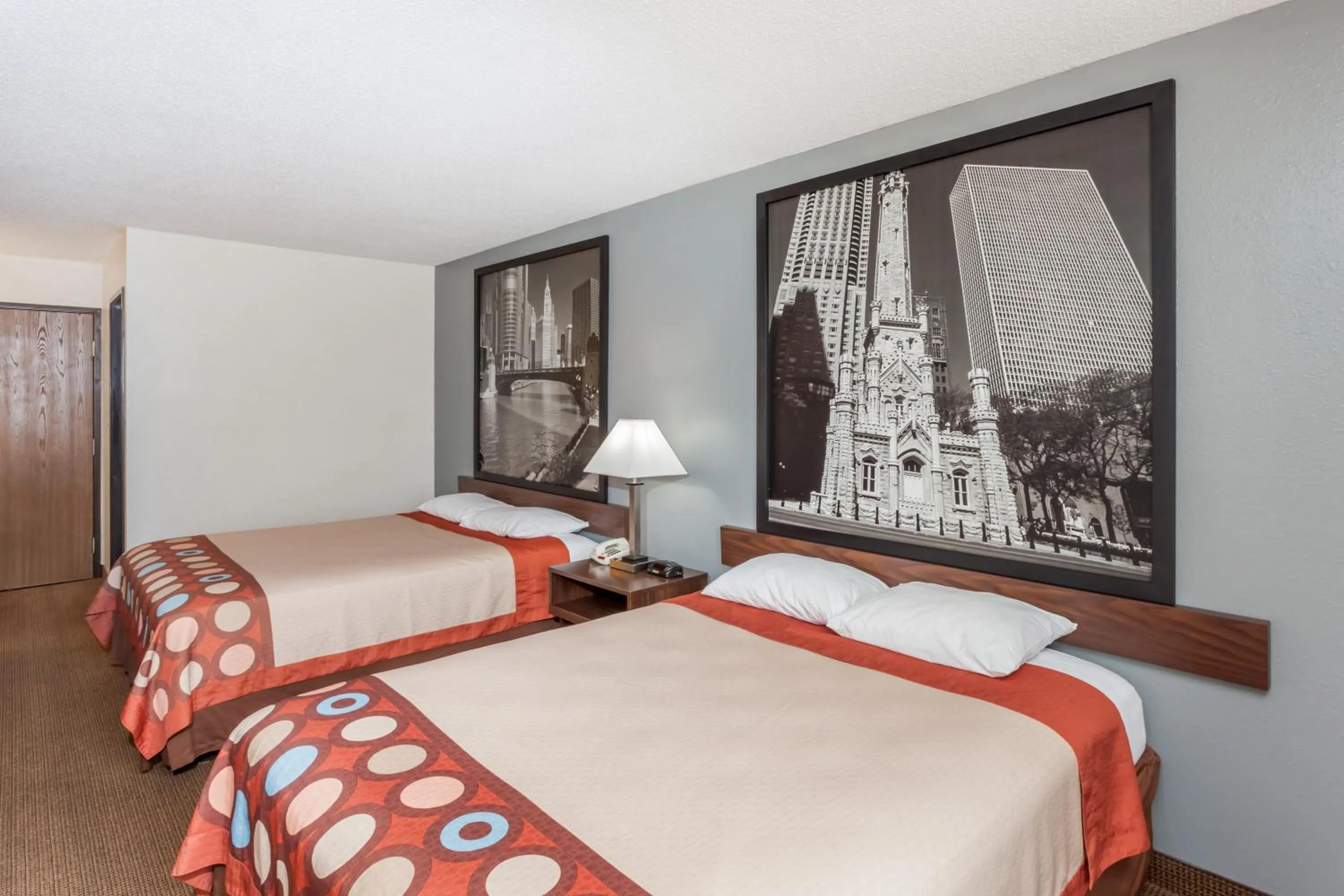 Queen Room with Two Queen Beds - Smoking in Super 8 by Wyndham Pekin/Peoria Area