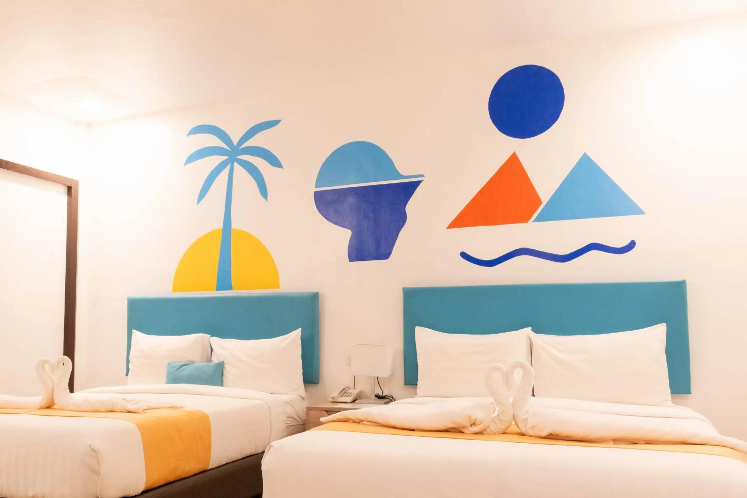 Superior Queen Room with Two Queen Beds in Boracay Sea View Hotel