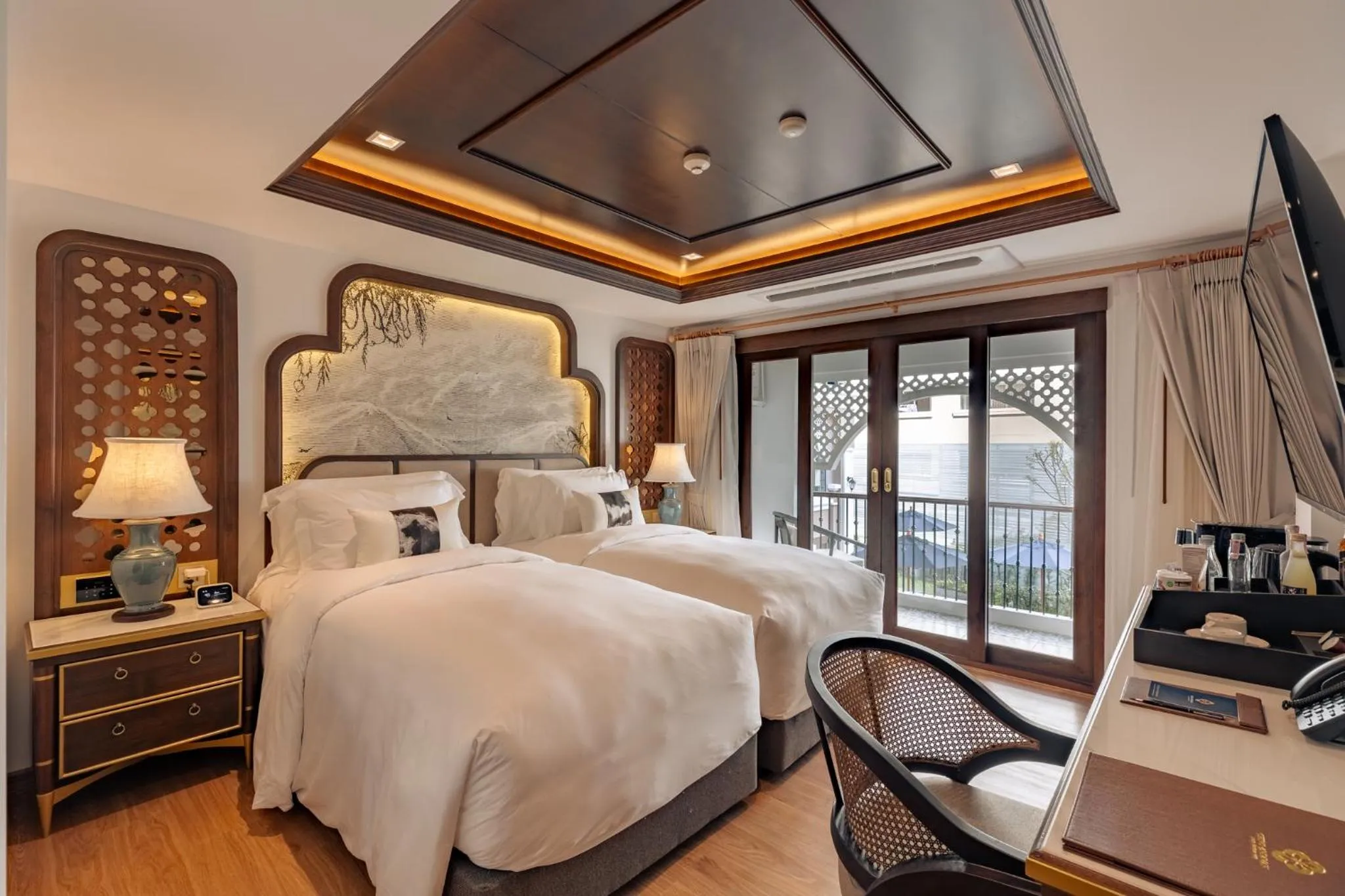 Twin Room with Balcony in CHINO@NIMMAN Luxury Boutique Hotel