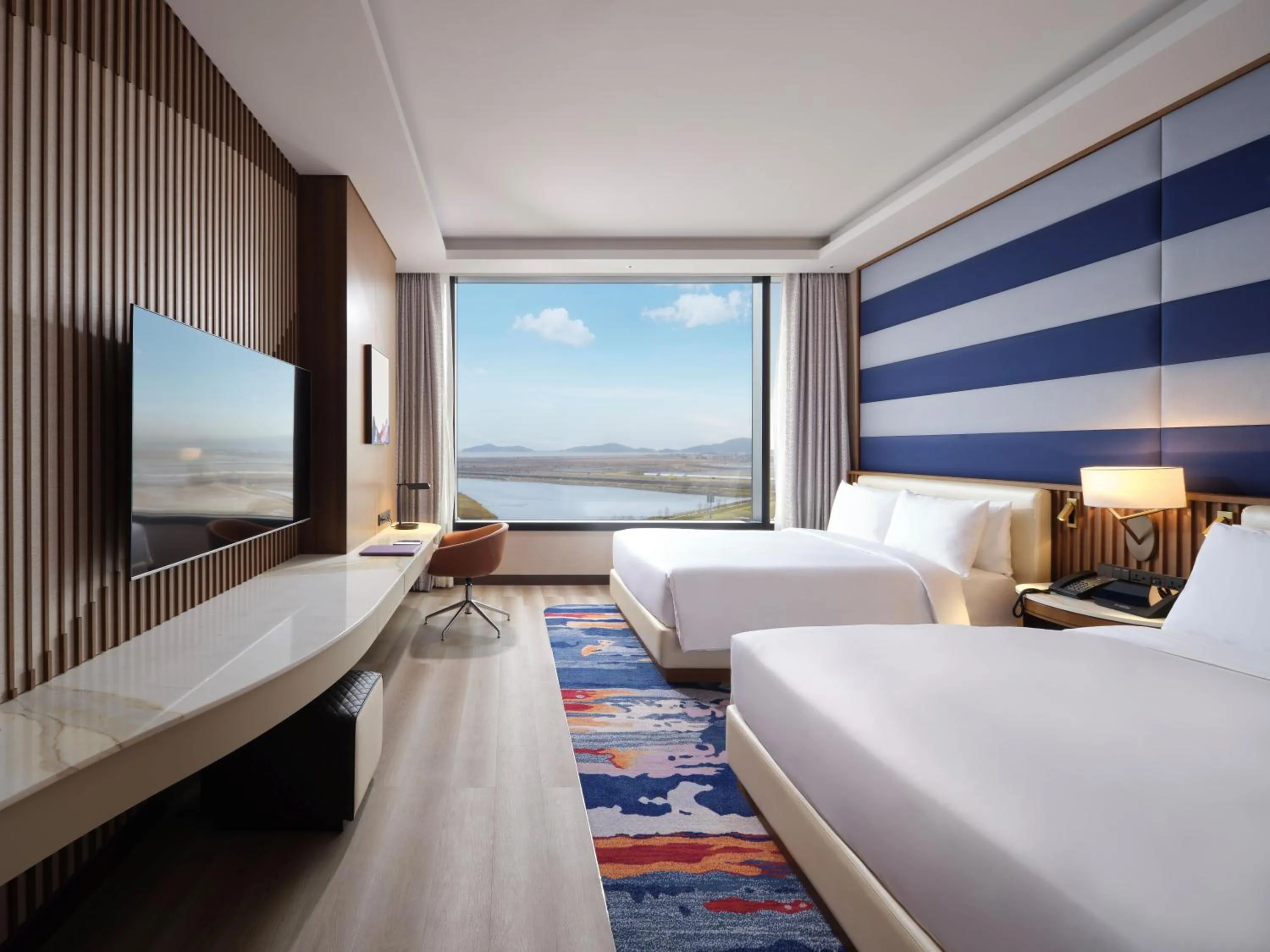 [Ocean Tower] Lake Deluxe Double Queen with Wellness Club and Splash Bay in INSPIRE Entertainment Resort