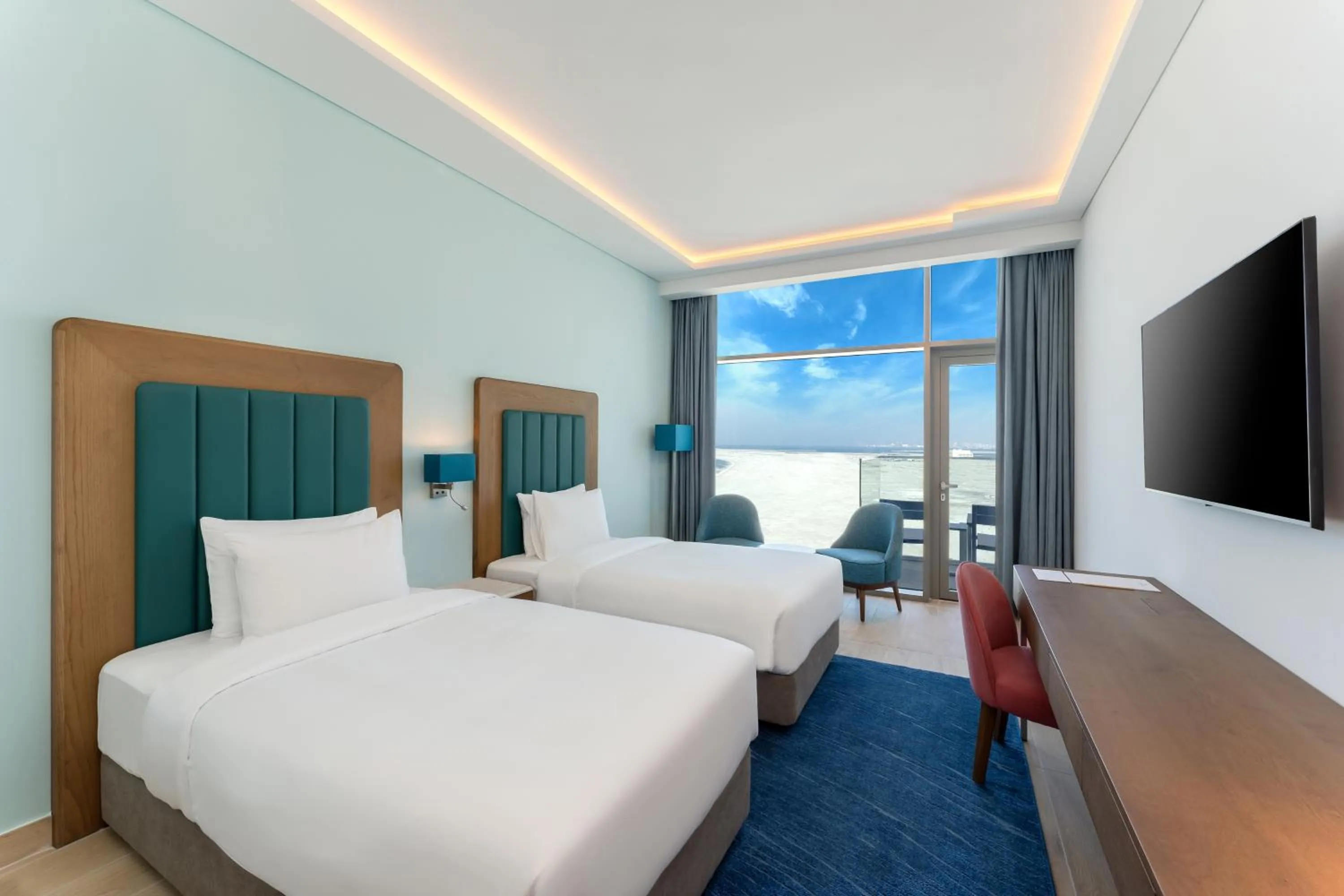 Deluxe Twin Room with Sea View in Sea Point Hotel Dubai Islands Formerly Park Regis by Prince