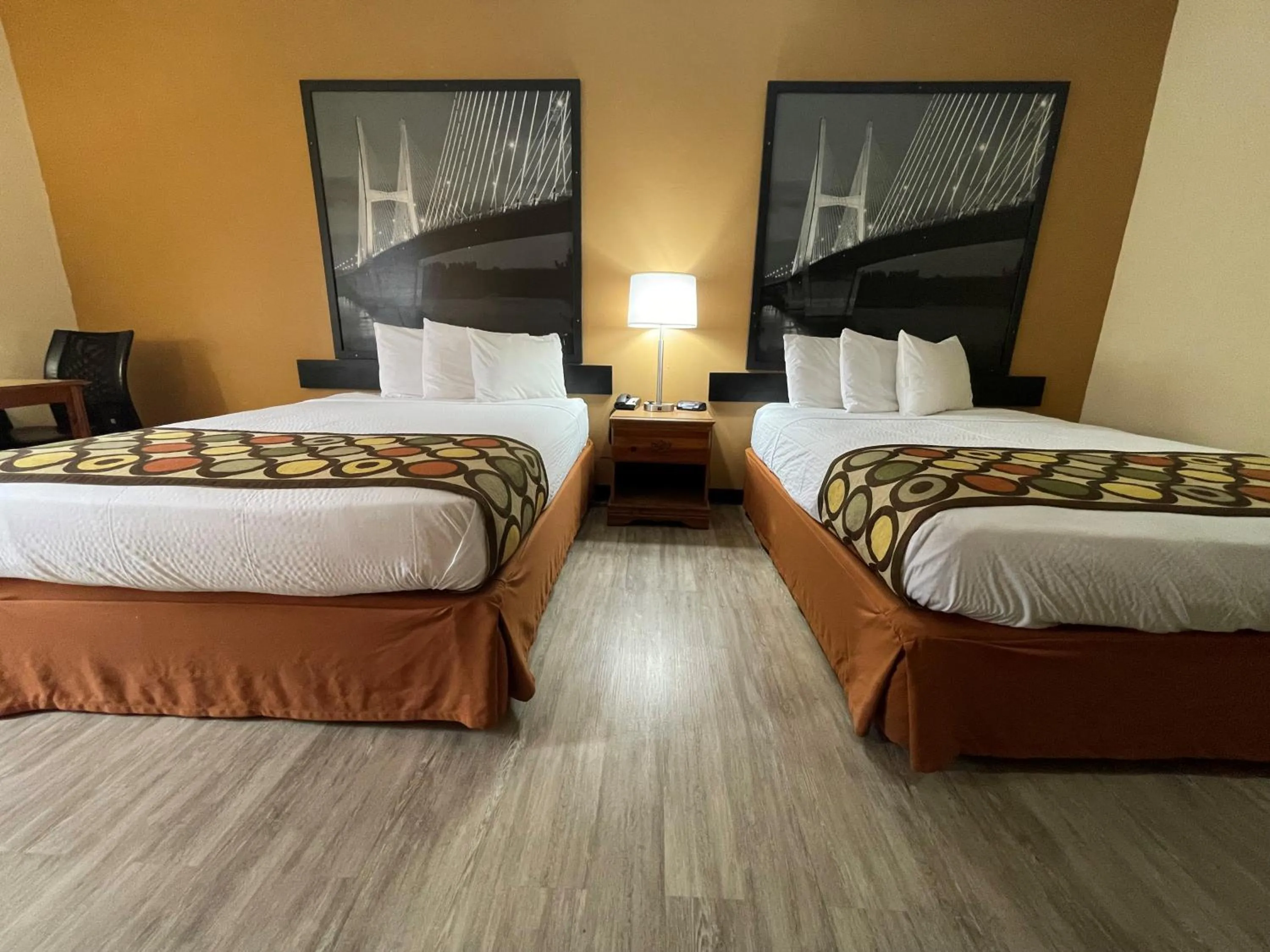 Queen Room with Two Queen Beds - Non-Smoking in Super 8 by Wyndham Pevely