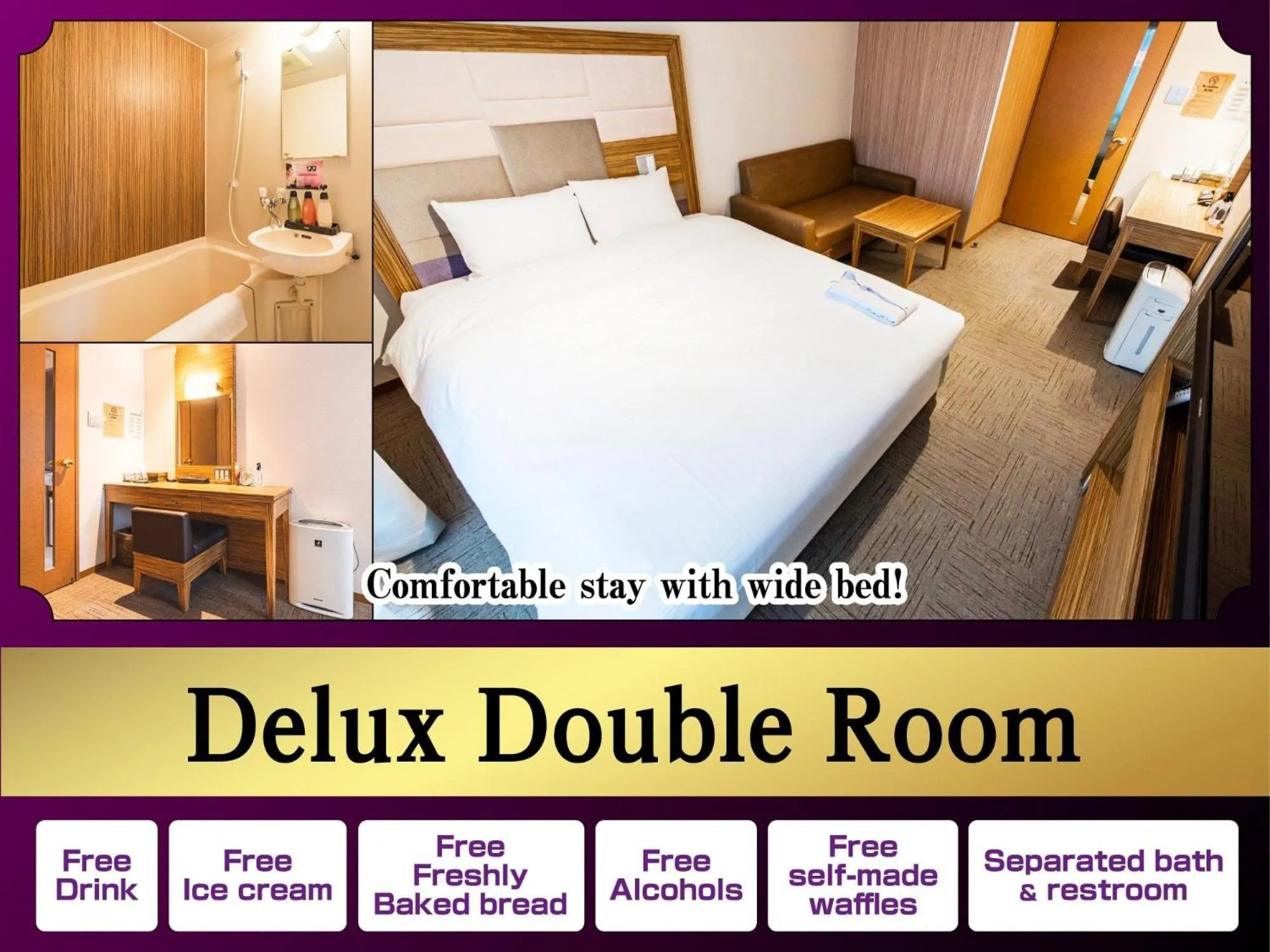 Deluxe Double Room - Smoking in HOTEL RELIEF Namba Daikokuchou
