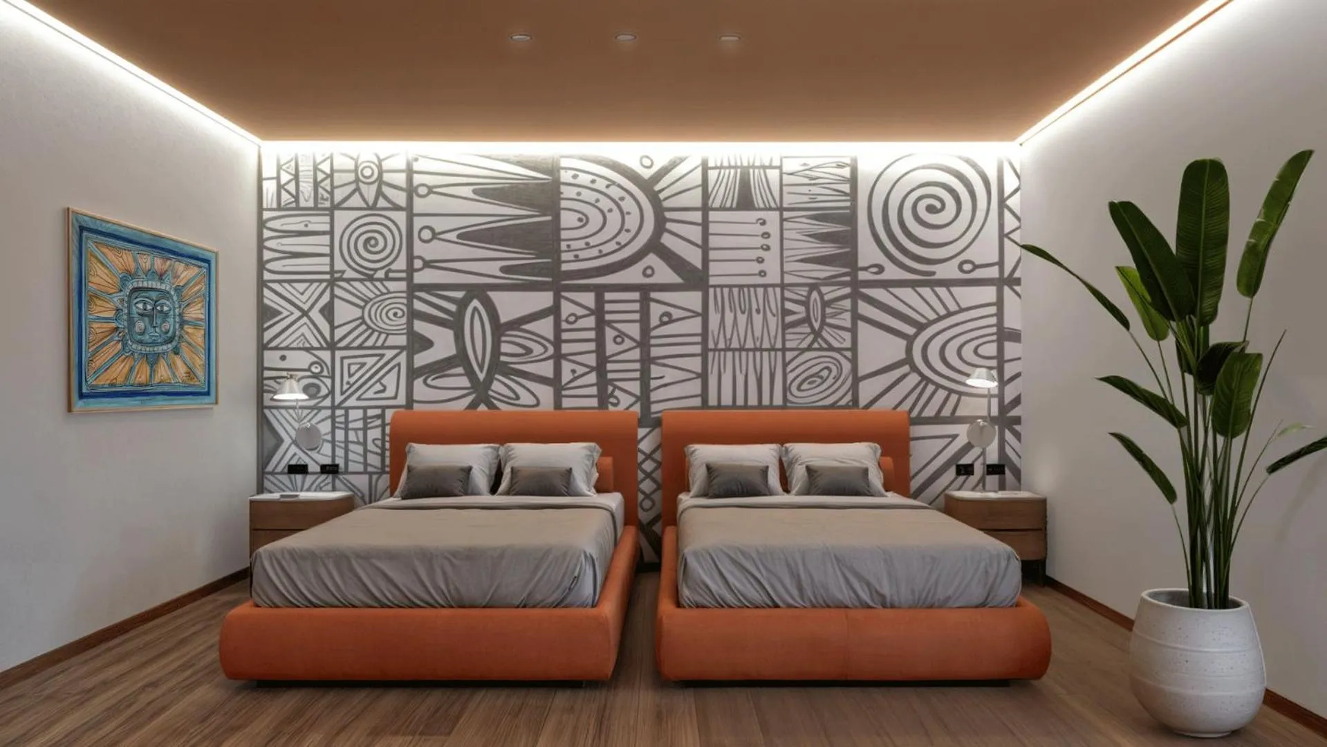 Deluxe Twin Room in The Grand Hotel