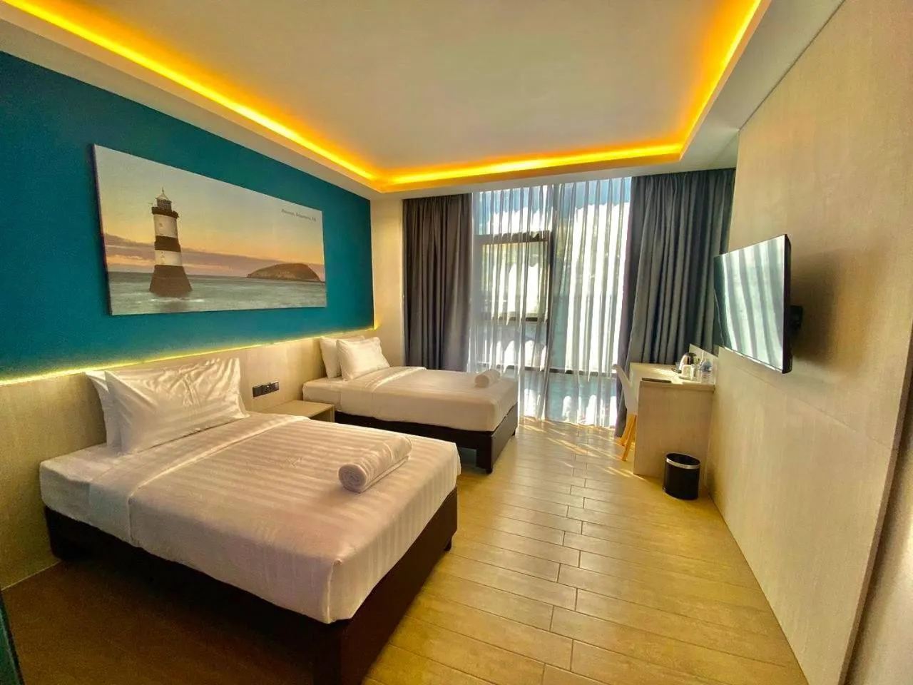 Superior Twin Room in Lighthouse Hotel Semporna