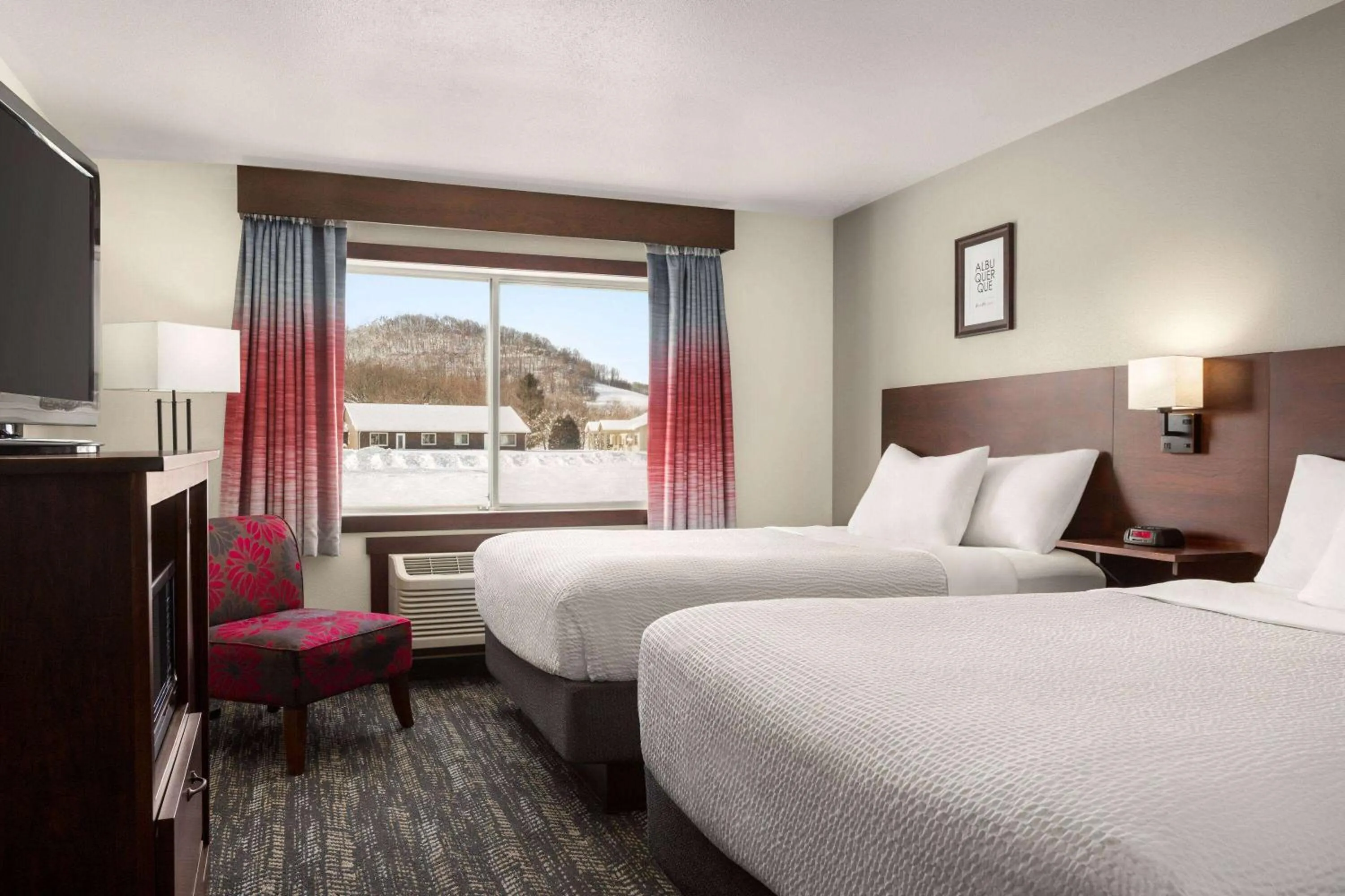 Queen Room with Two Queen Beds - Mobility Access/Non-Smoking in Ramada by Wyndham Richland Center
