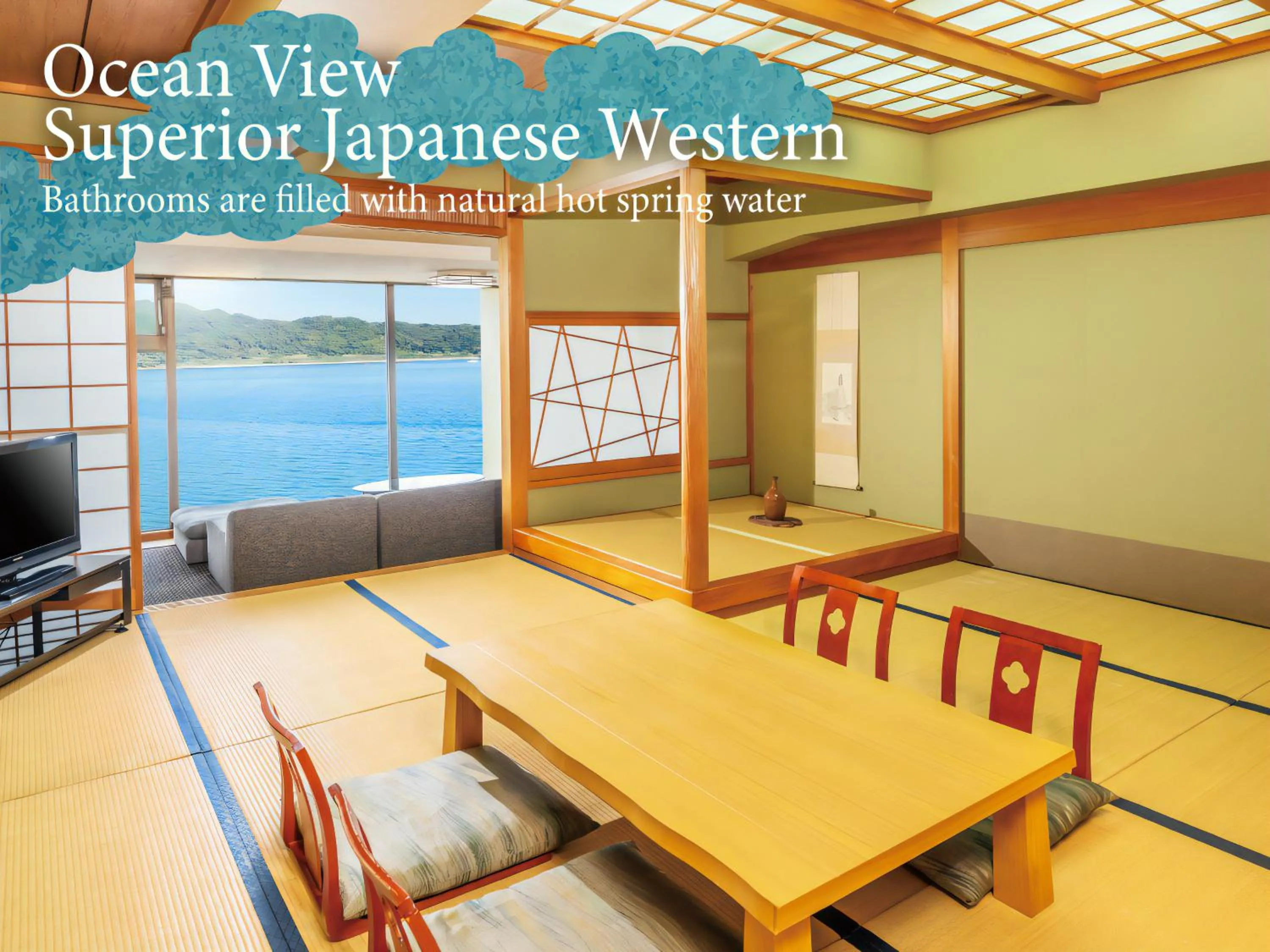 Superior Japanese Western(Ocean View)(Nonsmoking) in KAMENOI HOTEL Nachi Katsuura