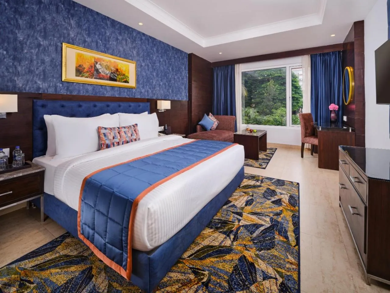 Deluxe Room with Complimentary taxi stand transfer to Banganga/ Helipad , 15% off on Spa ( 30 min ), 15% off on F&B, 20% off on laundry per room per stay in Fortune Park, Katra - Member ITC Hotels' Group