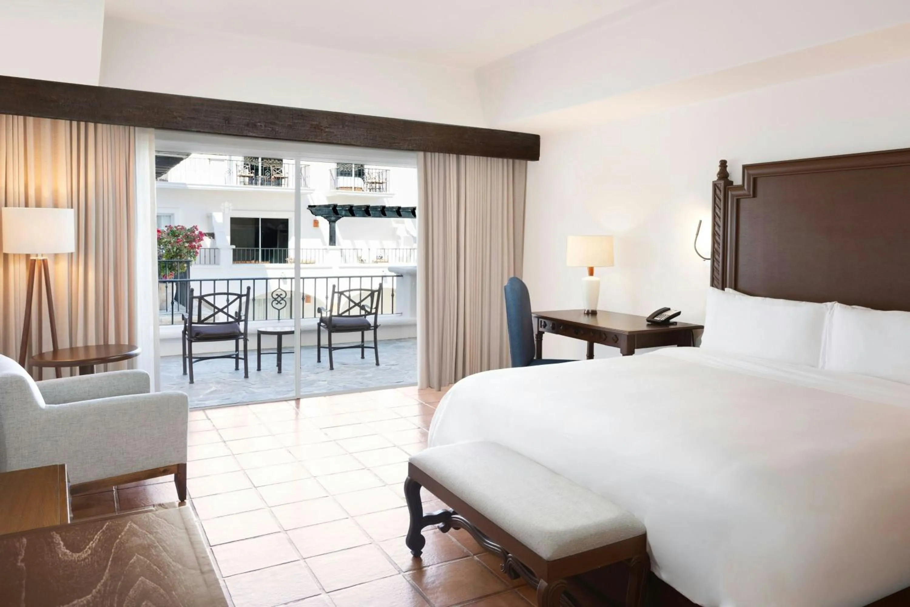 Adult Only King Room with Partial Ocean View and Balcony in Hacienda del Mar Los Cabos, an Autograph Collection All-Inclusive Resort