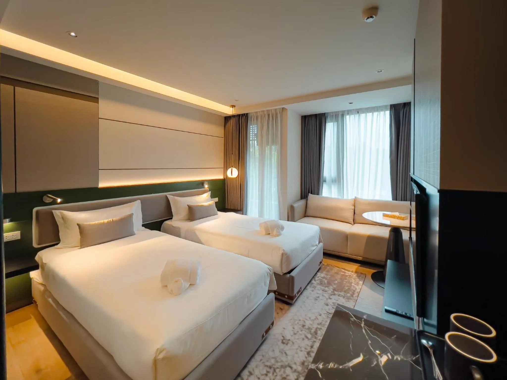 Twin Room with Balcony in Cha Chiangmai Luxury