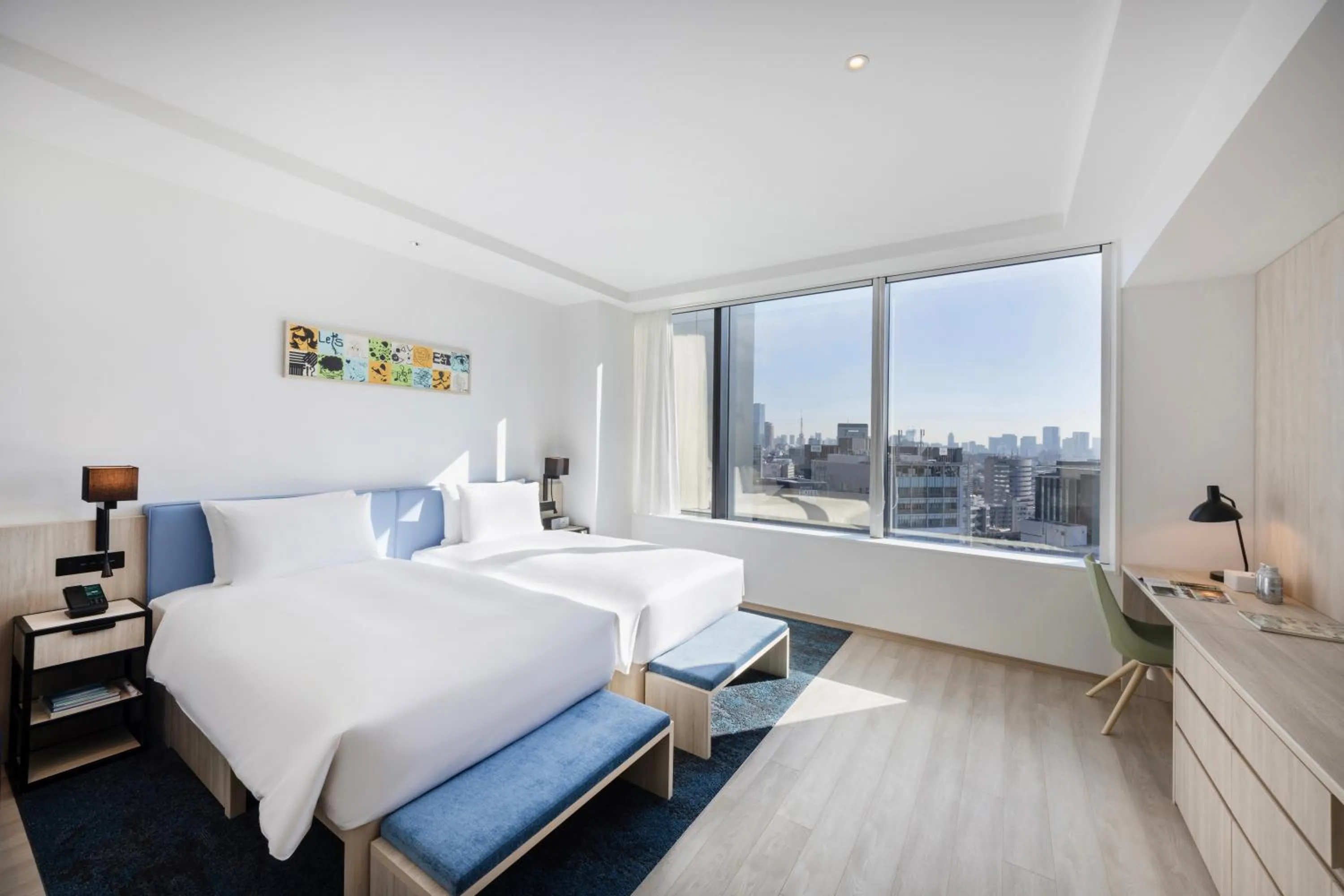 Deluxe Twin Room with Sofa bed in Hyatt House Tokyo Shibuya