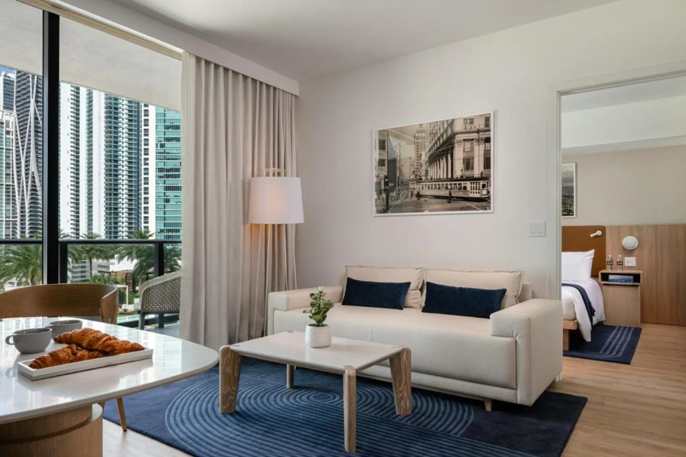 City view One Bedroom Suite with Two Beds in Gale Miami Hotel & Residences