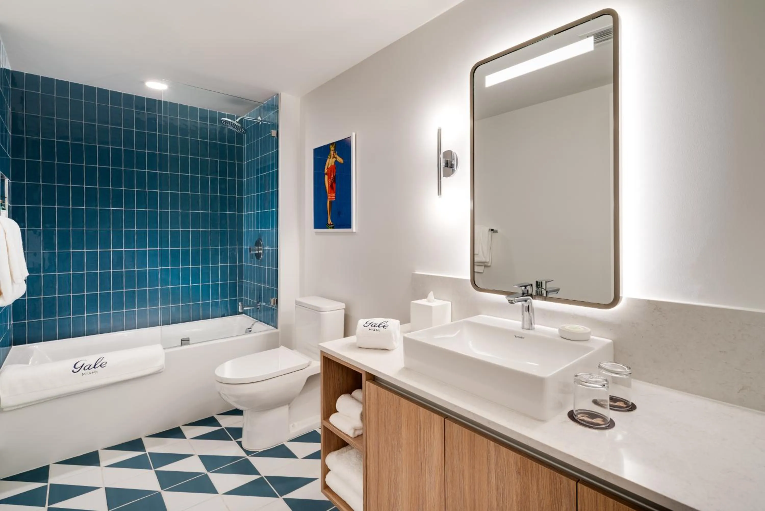 Partial Water view Two Bedroom Suite with Balcony in Gale Miami Hotel & Residences