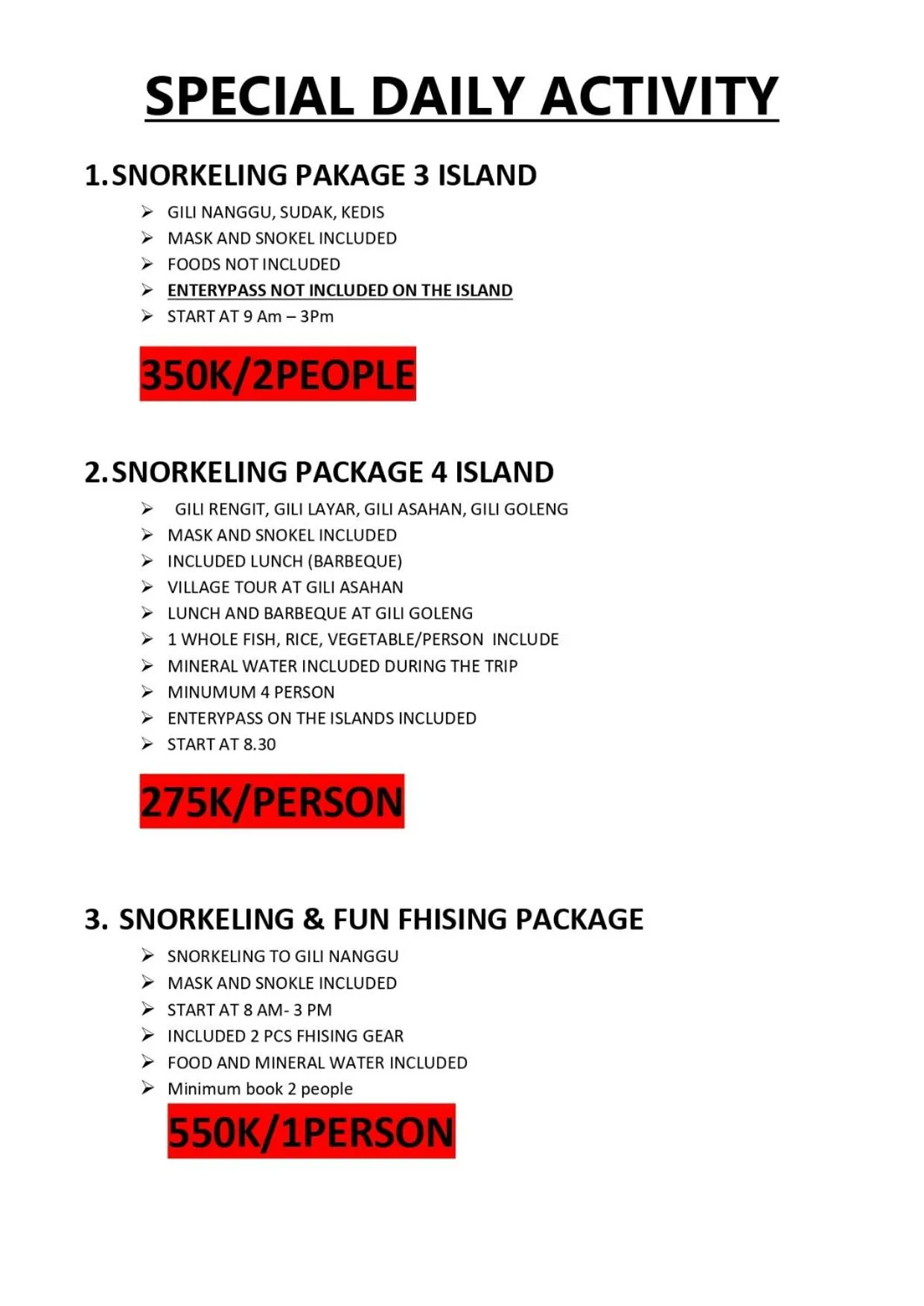 Standard Double Room in Krisna Bungalows and Restaurant