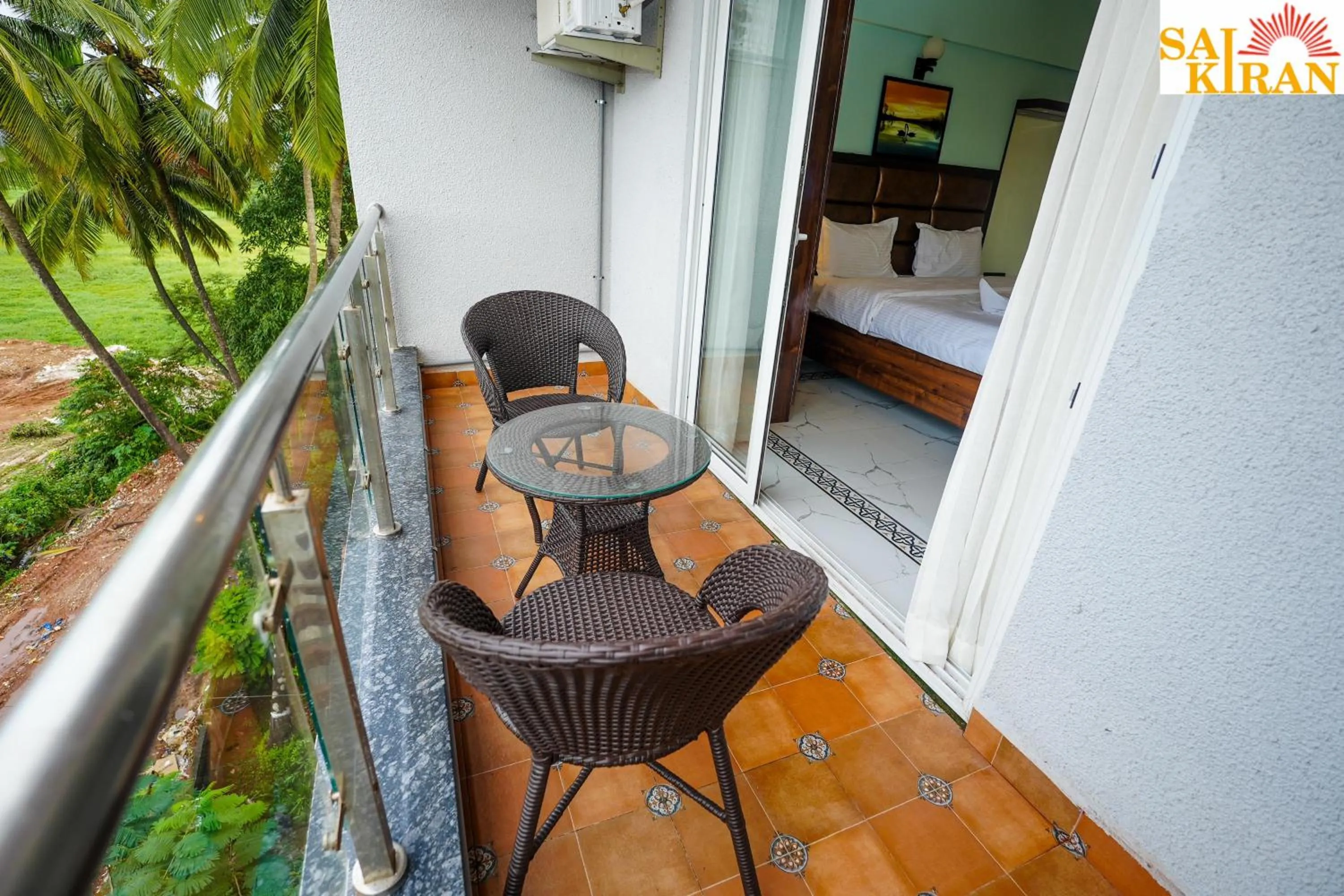 Deluxe Double Room with Balcony in Saikiran Hotel