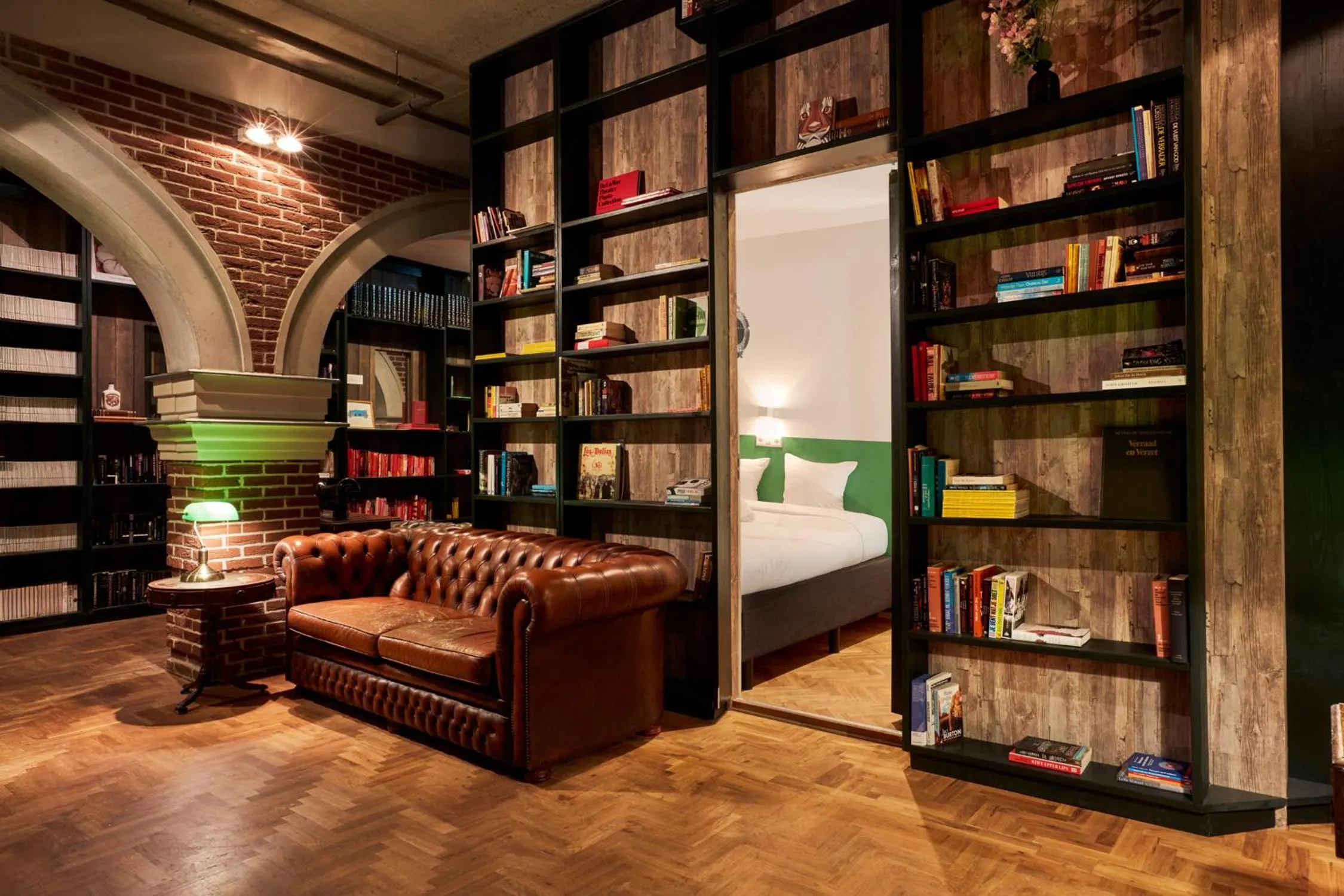 Secret Bookcase M (shared bathroom) in Hotel Not Hotel Amsterdam