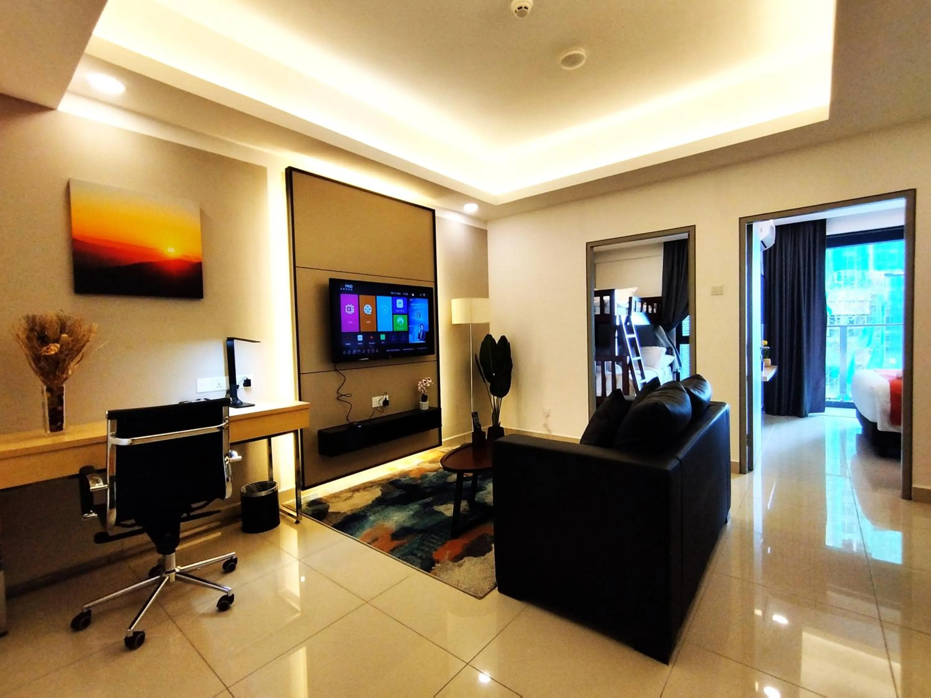 Two-Bedroom Apartment with Balcony in GENTING FoggyCold StayCation AT Ion Delemen By HAPYHOME