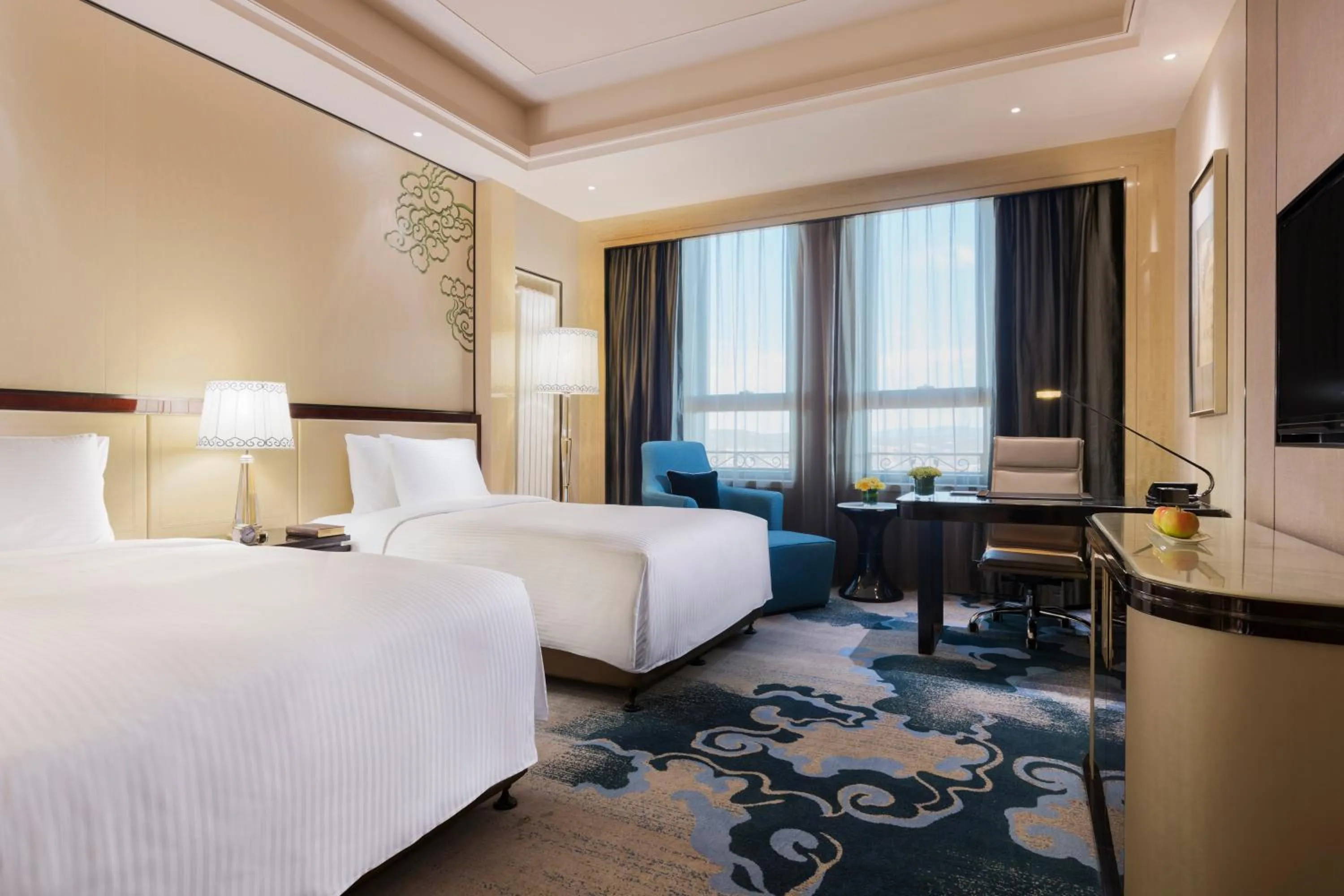 Deluxe Twin Room in Wanda Realm Chifeng Hotel