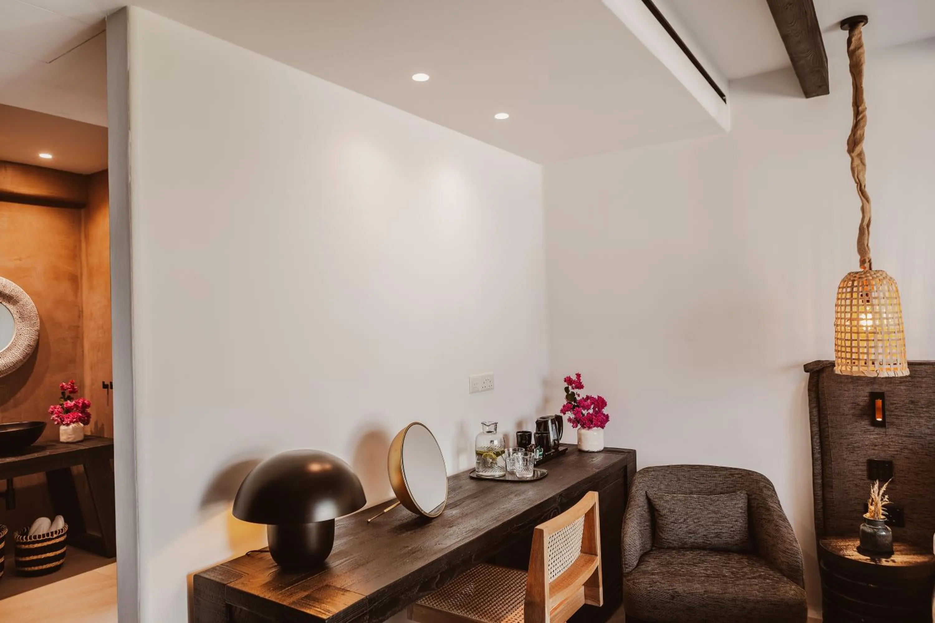 Deluxe Double Room with Side Sea View in Kaliva Suites - Adults Only