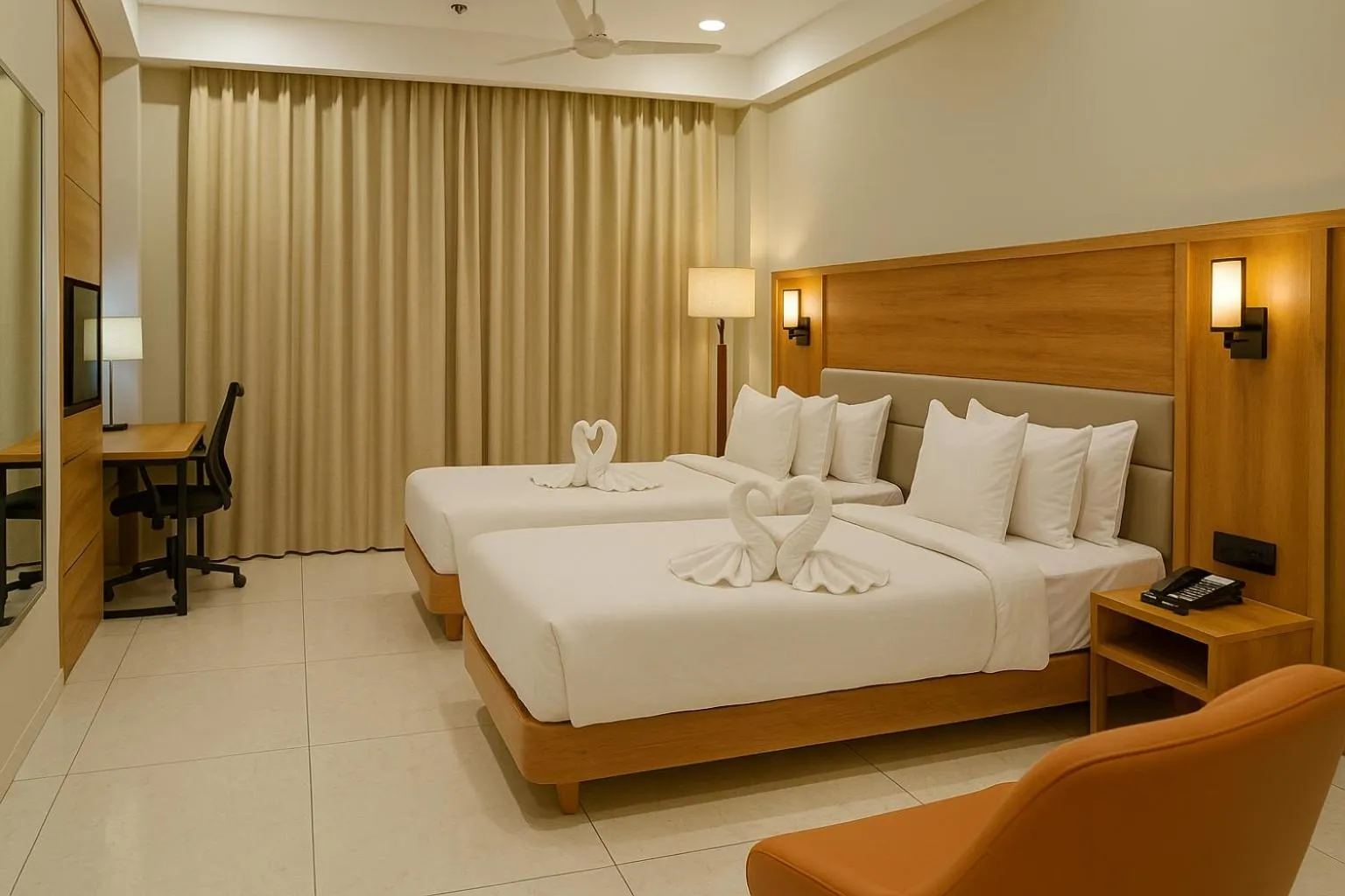 Deluxe Twin Room in The Sky Imperial Hotel Kailash