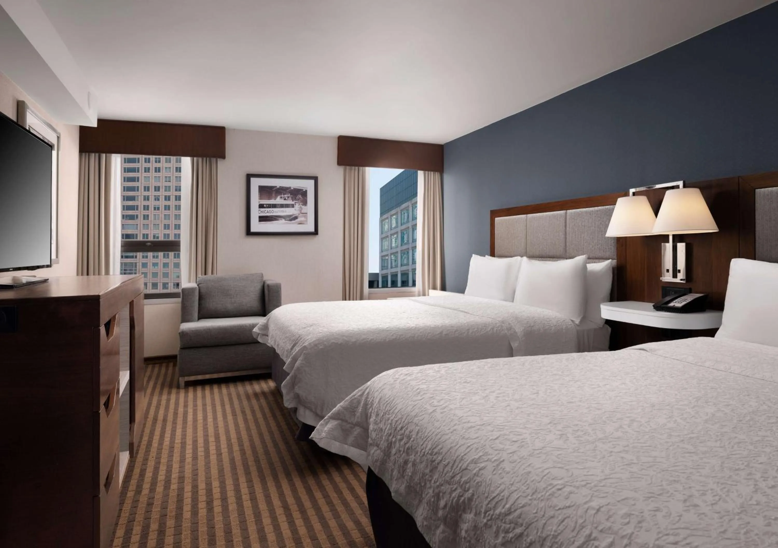 Queen Room with Two Queen Beds in Hampton Inn Chicago Downtown/Magnificent Mile