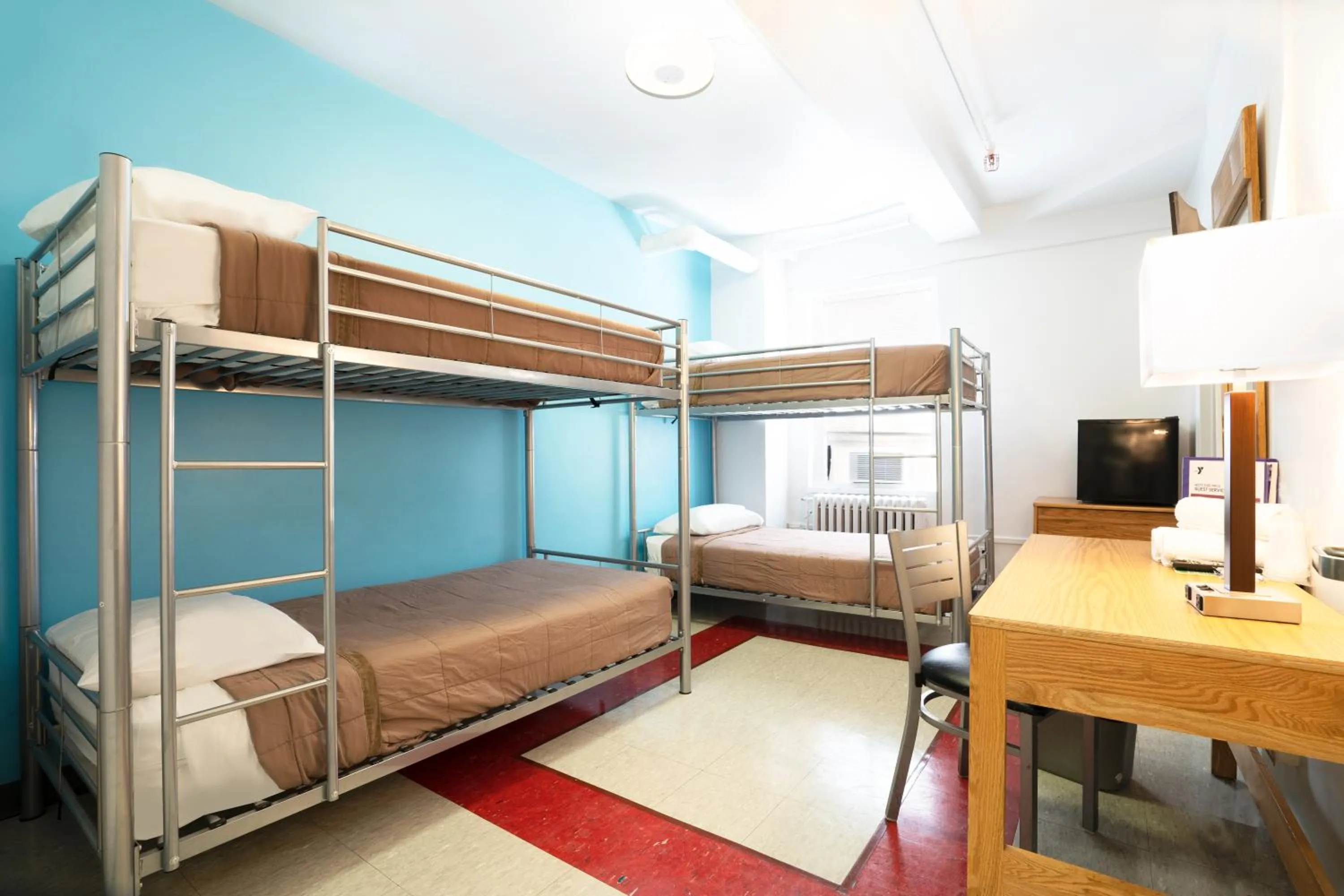 Private Quadruple Room with Shared Bathroom in West Side YMCA