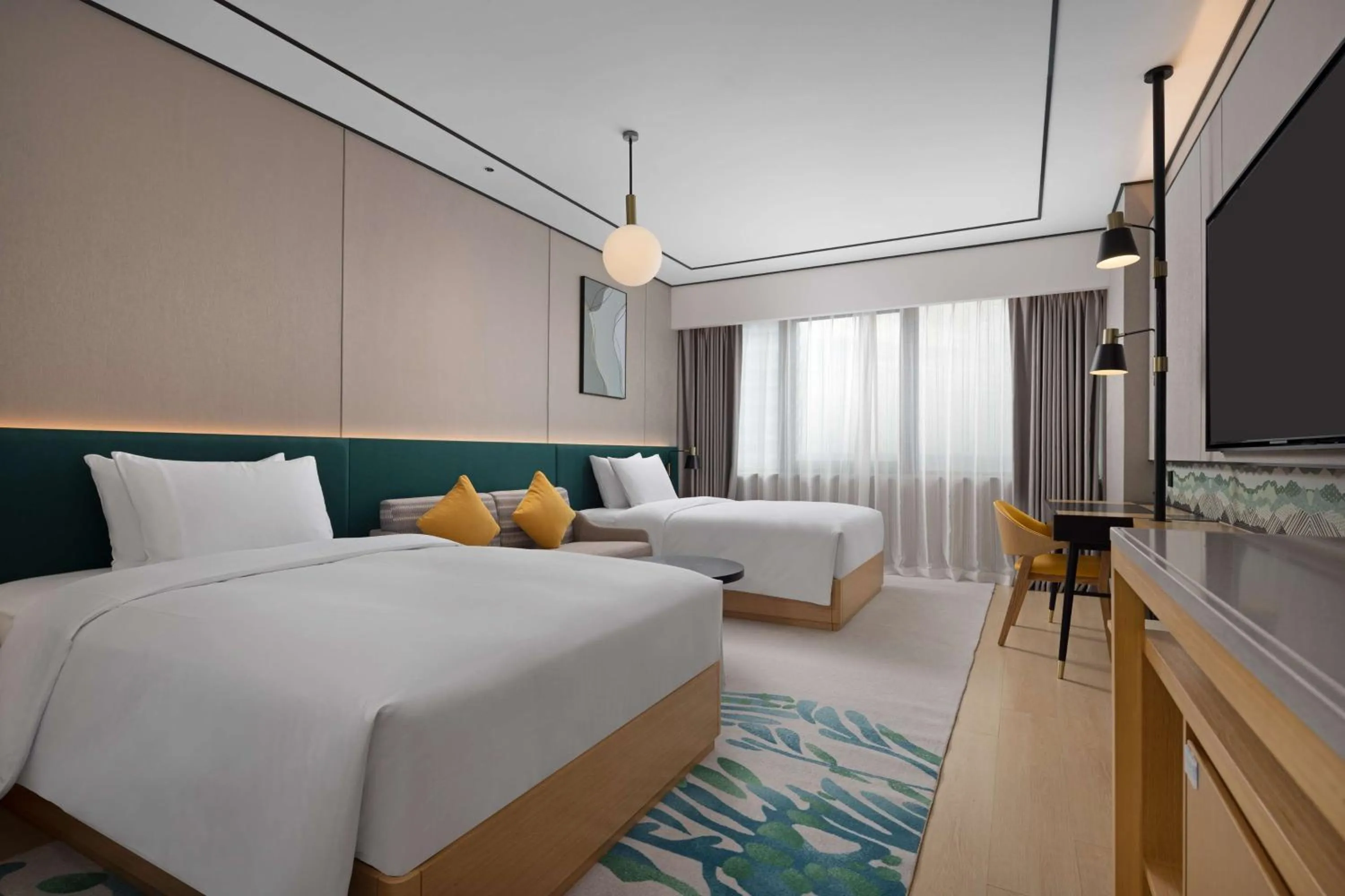 Twin Room in Hilton Garden Inn Zigong High-Tech Zone