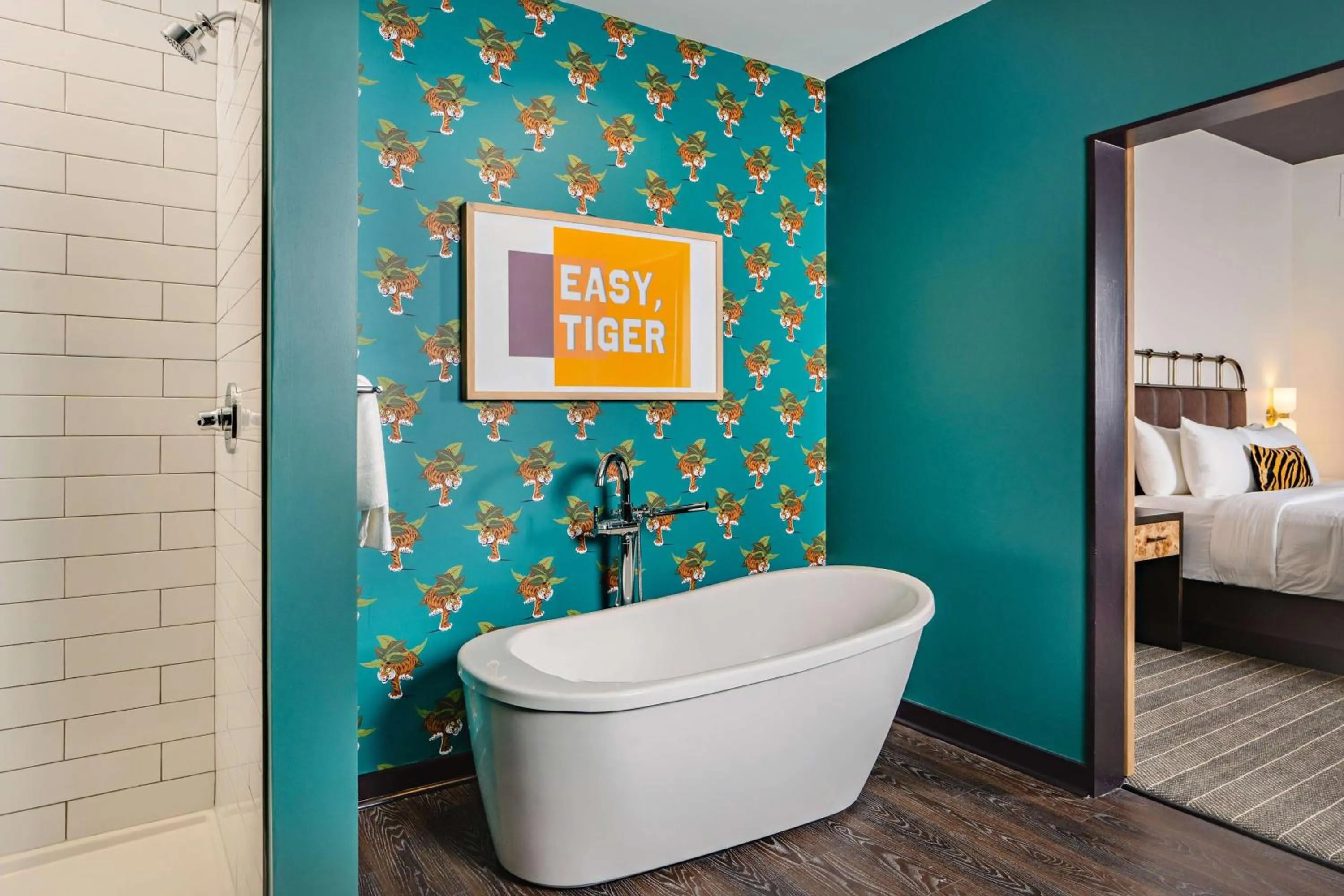 King Suite with Balcony in Origin Baton Rouge, a Wyndham Hotel