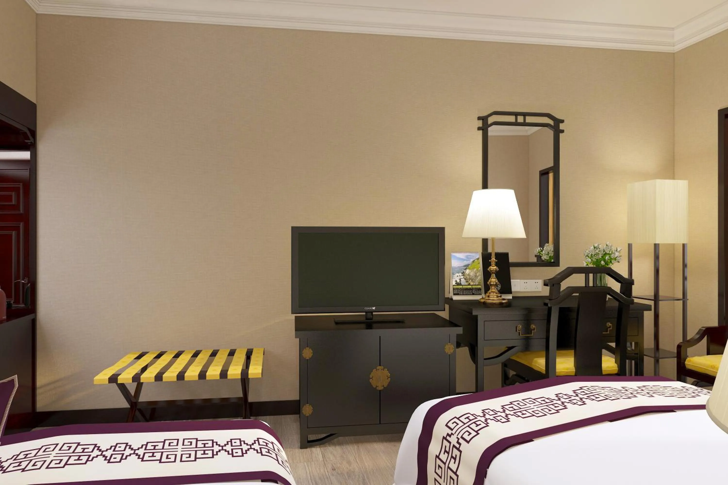 Standard Twin Room in Yindo Jasper Hotel Zhuhai