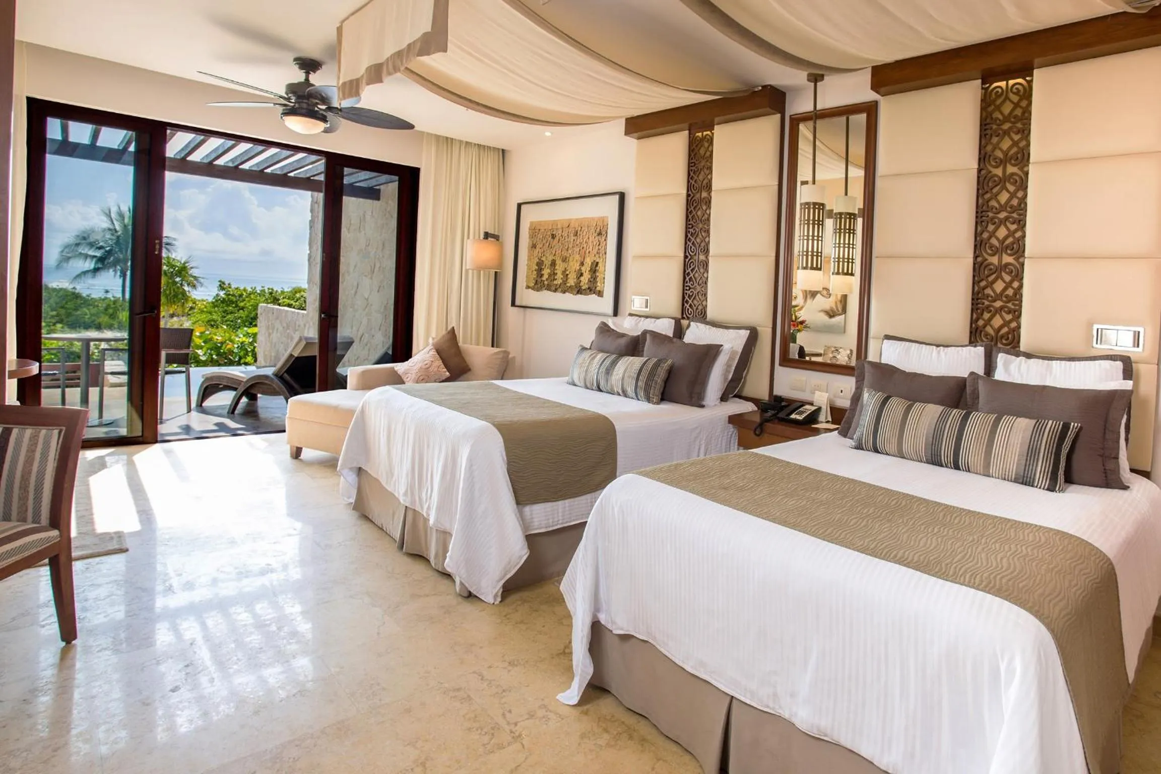 Preferred Club Junior Suite Ocean Front - Double Bed in Secrets Playa Mujeres Golf & Spa Resort - All Inclusive Adults Only - Grand Reopening Coming Soon!