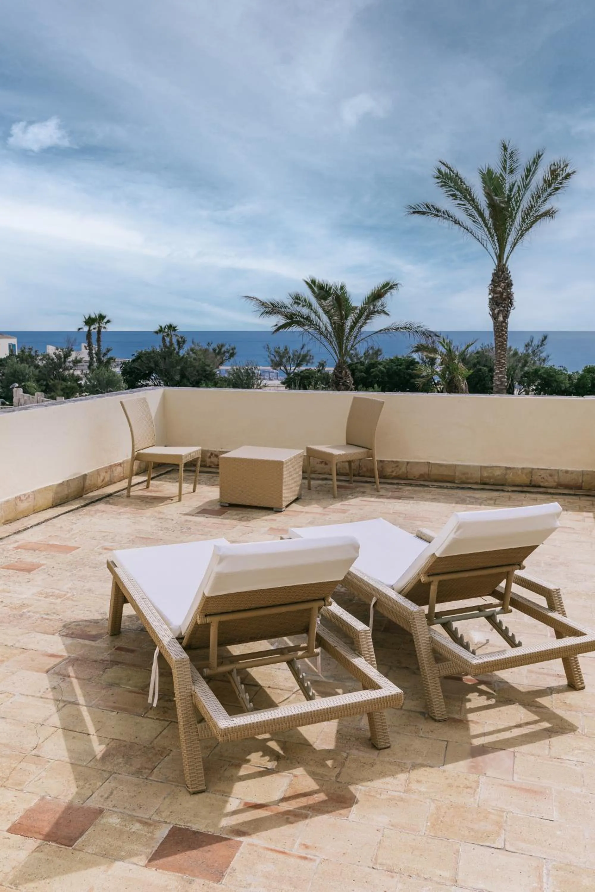 Deluxe Triple Room with Sea View in Mangia's Favignana Resort