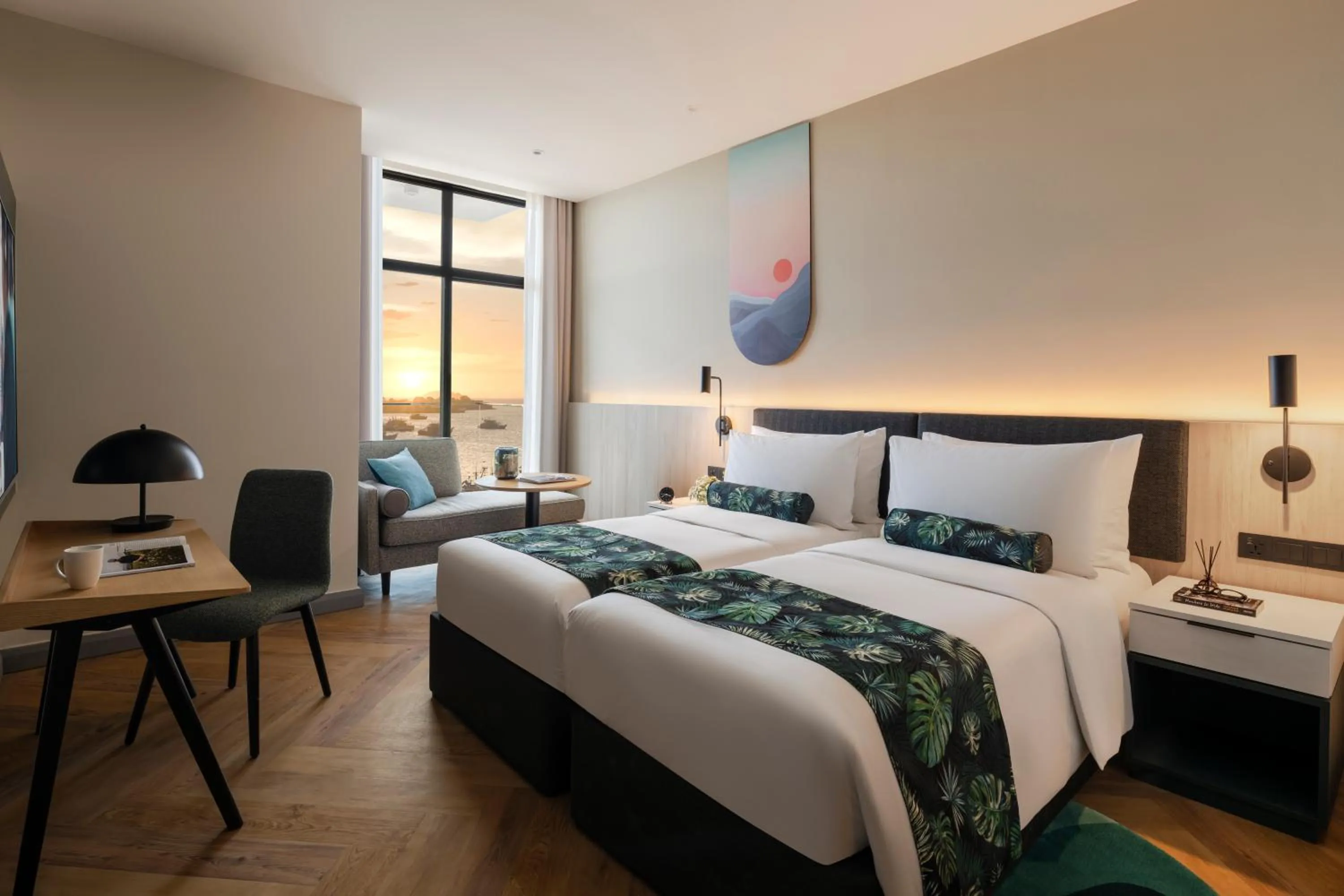 Studio Premier Twin with Seaview in Citadines Waterfront Kota Kinabalu