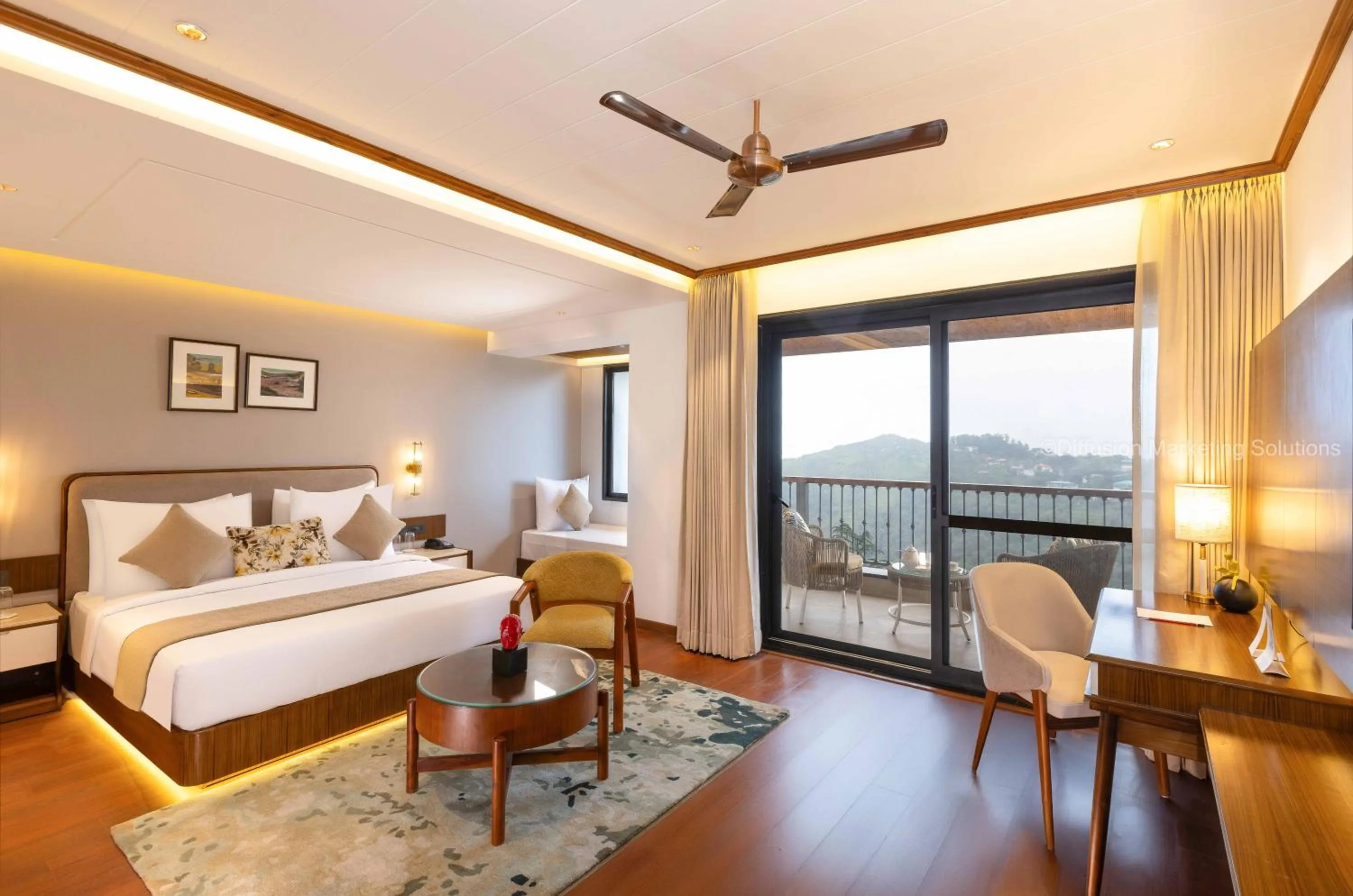 Himalaya View with Private Balcony  in juSTa Hollow Oak, Mussoorie