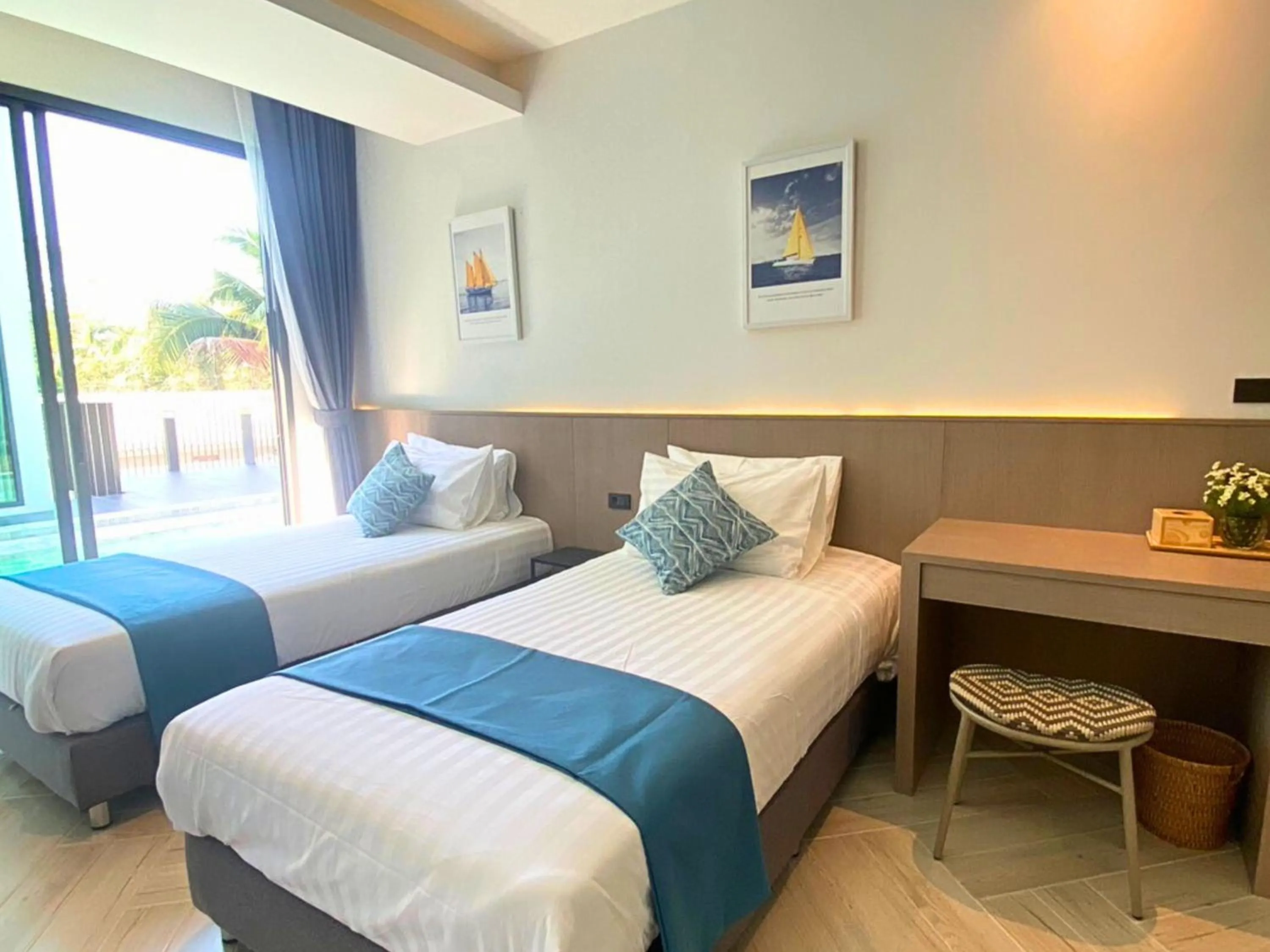 Twin Room with Pool View in Sand Dance Hotel