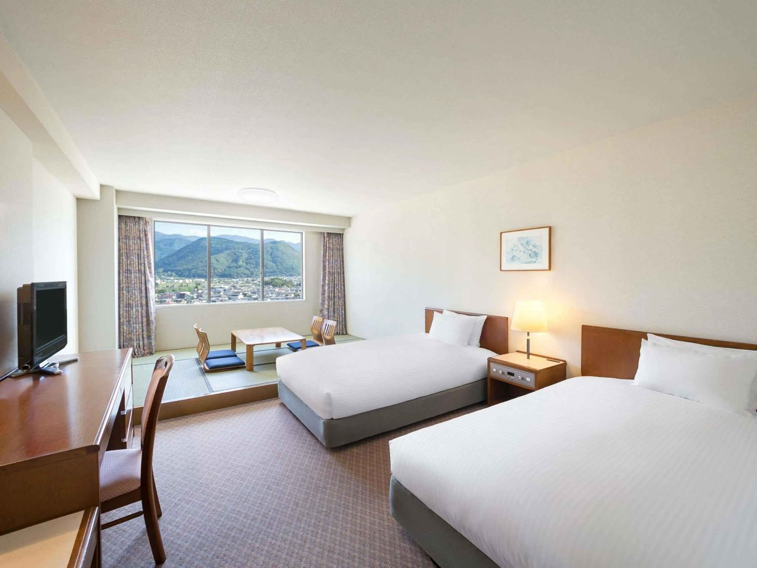 Japanese Style Classic Room with Two Single Beds and Two Futon Beds - Mountain View in Mercure Nagano Matsushiro Resort & Spa