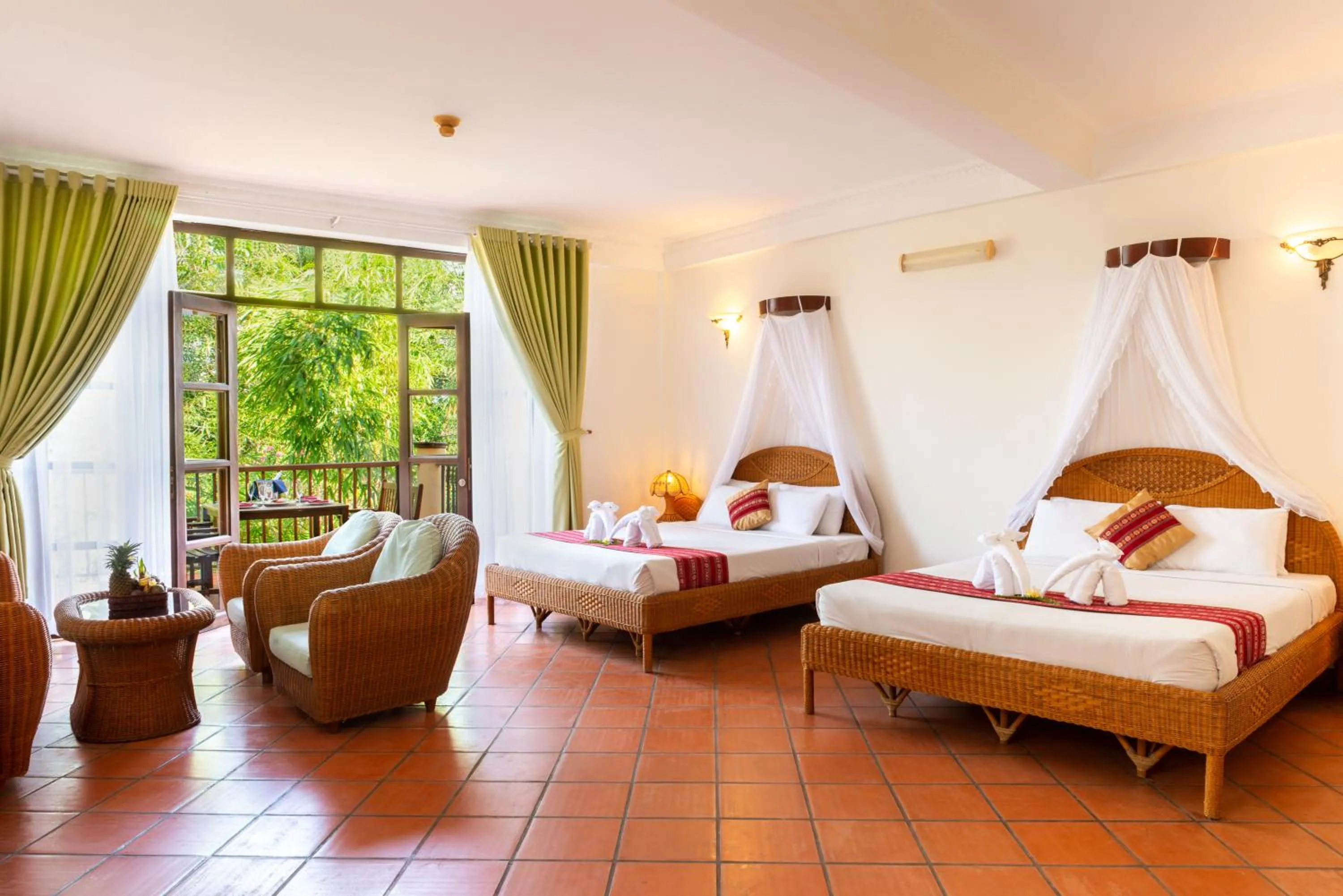 Quadruple Room with Balcony in White Sand Resort Mui Ne