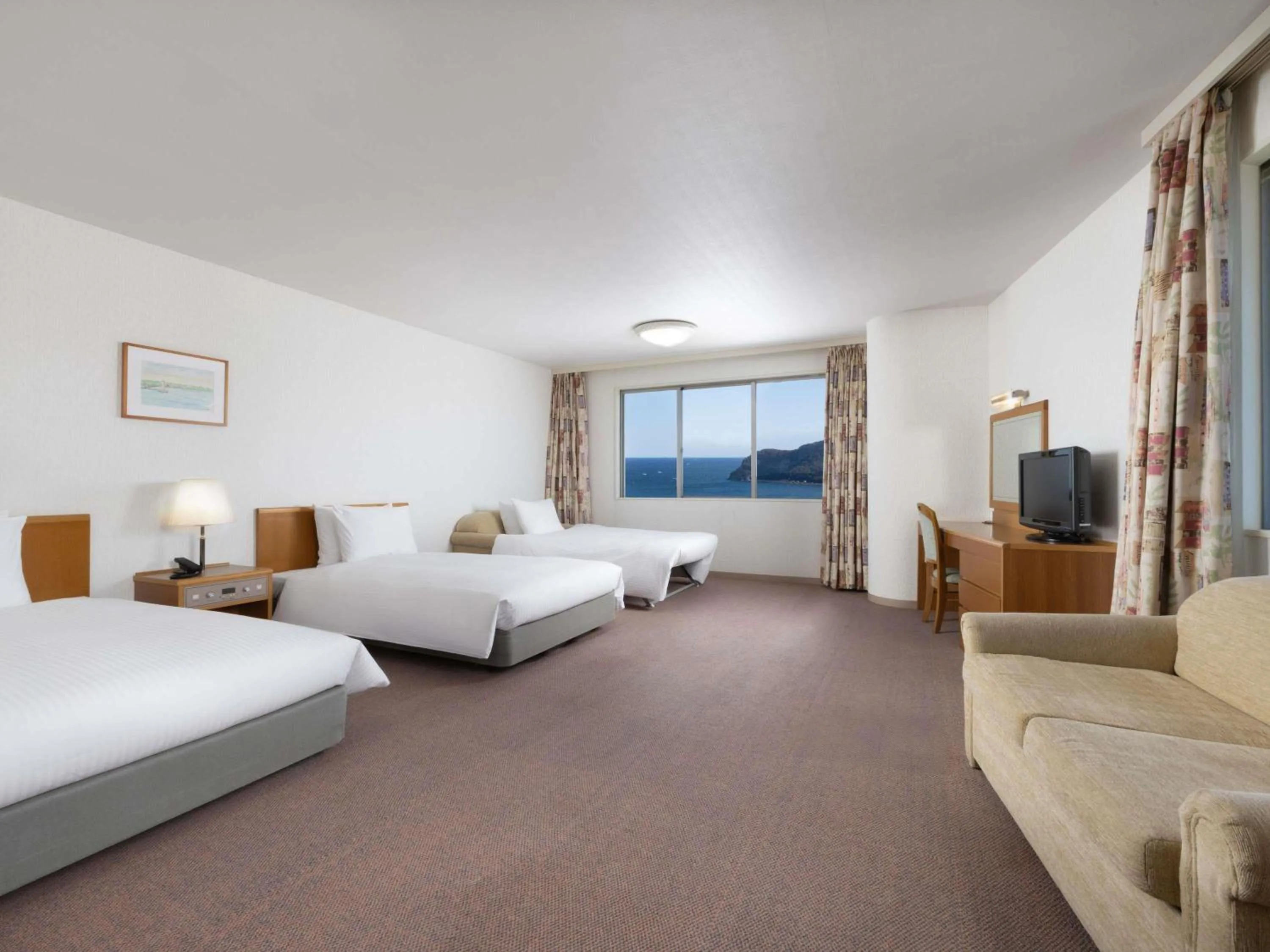 Classic Twin Room with Two Two Sofa Beds - Ocean View in Mercure Wakayama Kushimoto Resort & Spa