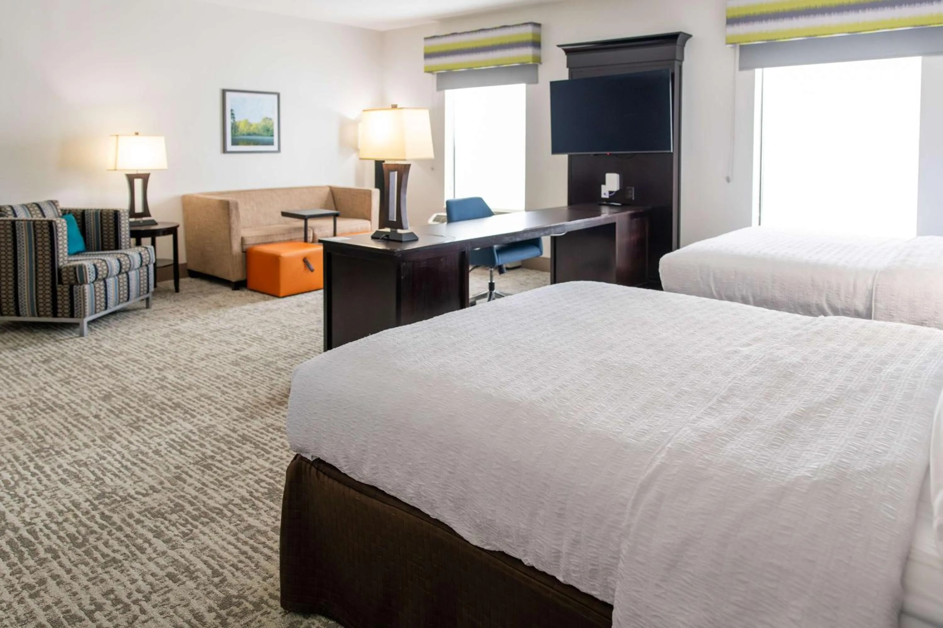 Queen Studio Suite with Two Queen Beds - Non-Smoking in Hampton Inn & Suites Effingham