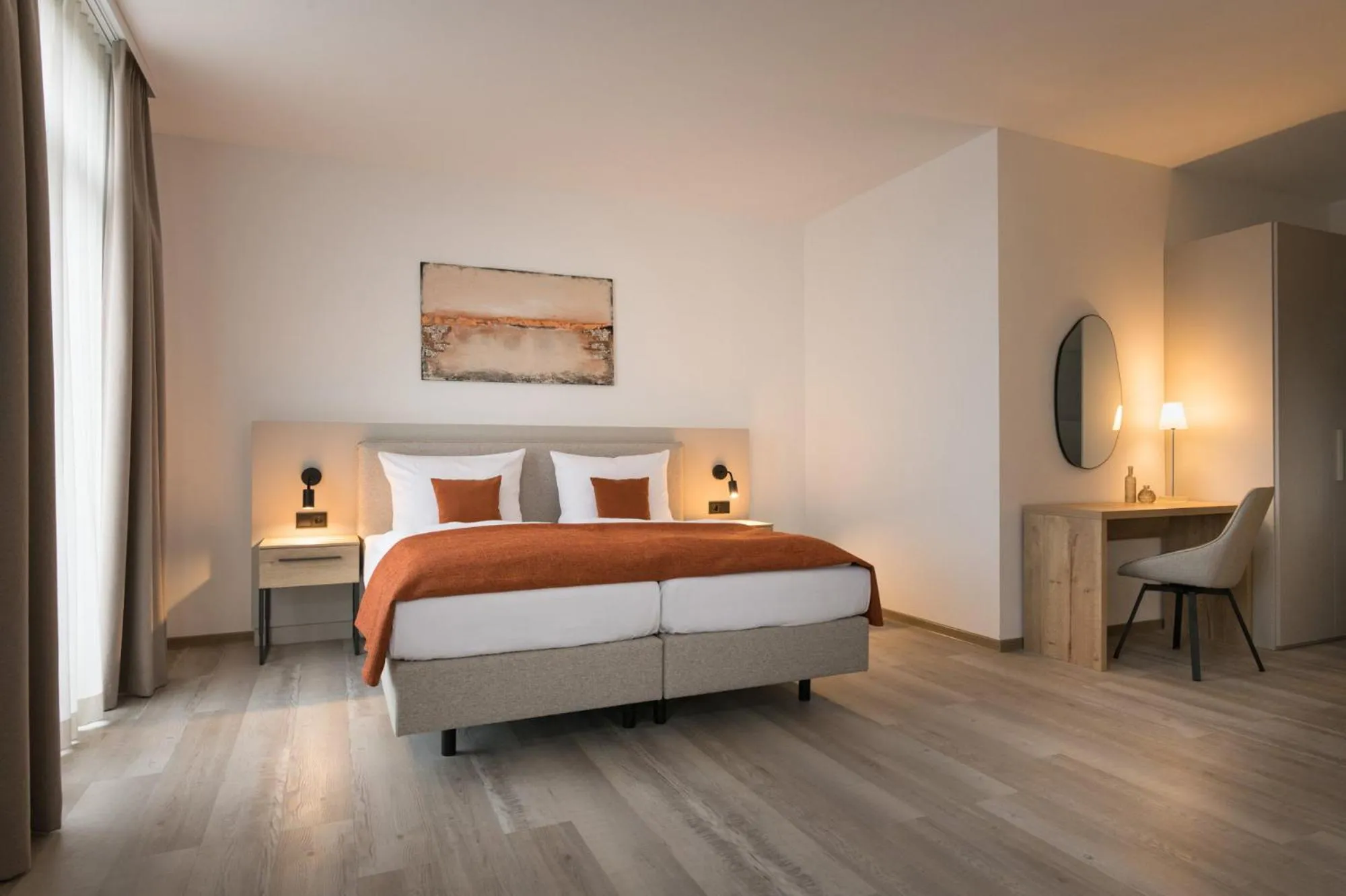 Large Twin Room in Atrium Apart Hotel Brühl