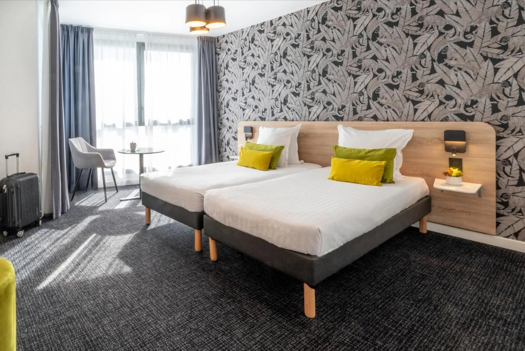 Twin Room in Nemea Appart Hotel Nice Arenas Aéroport