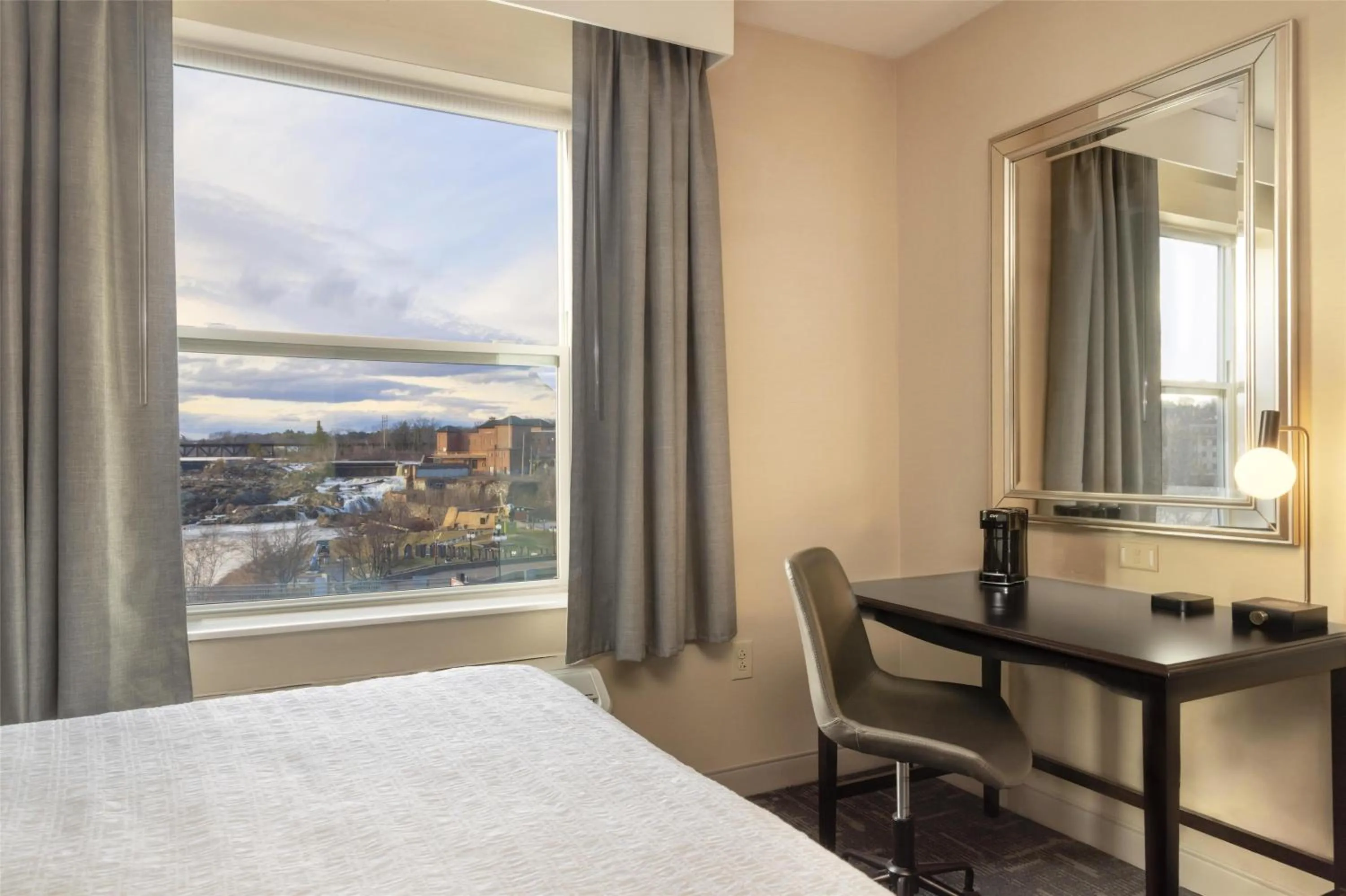 Executive Queen Room with Two Queen Beds and Water View - Non-Smoking in Hampton Inn Lewiston-Auburn