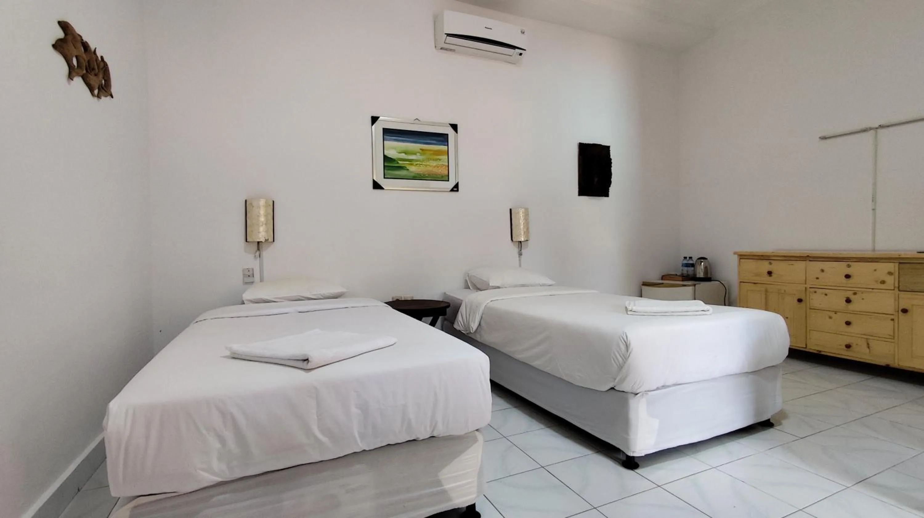 Twin Room with Pool View in Keyani Bungalows Lovina