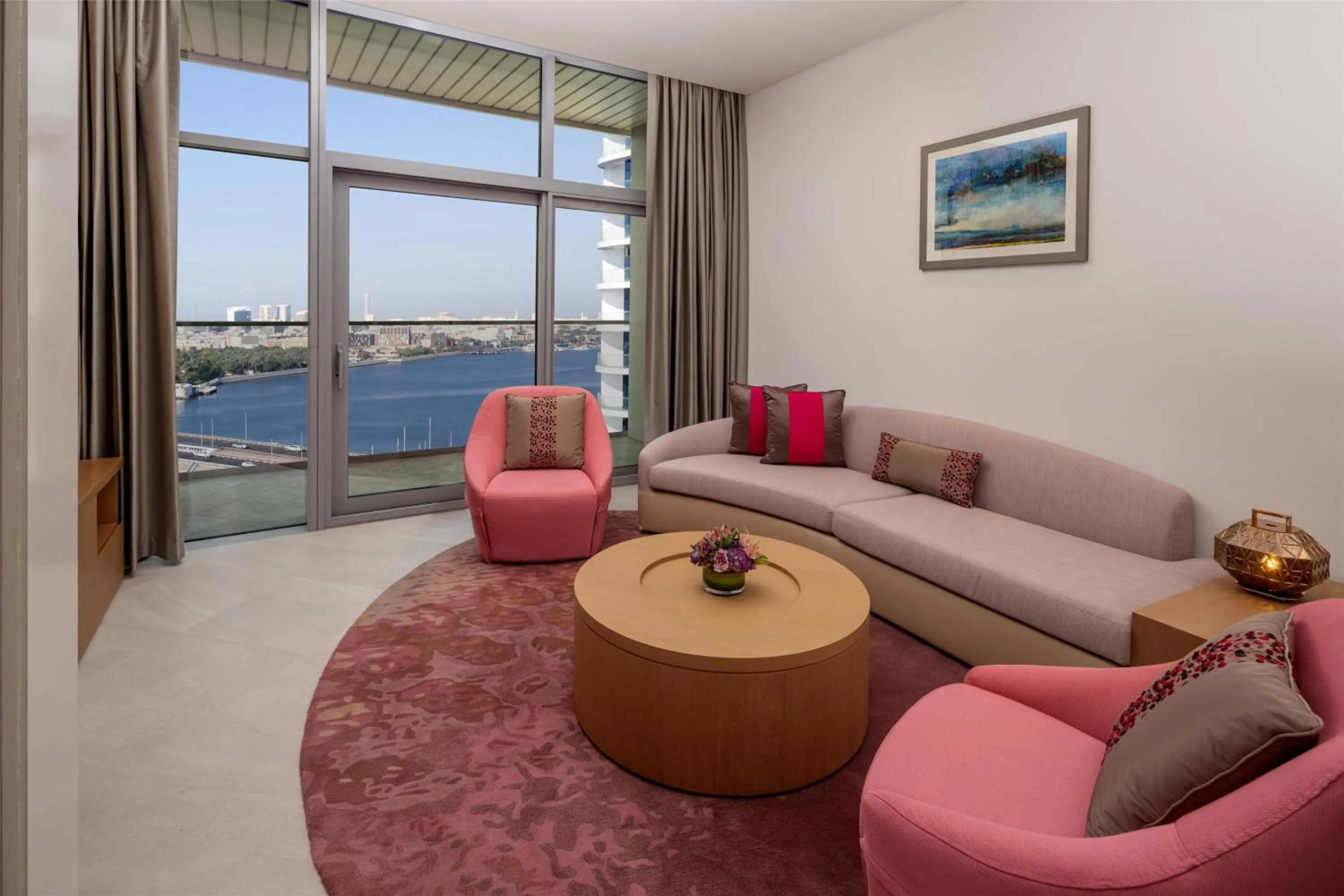 One-Bedroom King Apartment with Creek View in Hilton Dubai Creek Hotel & Residences