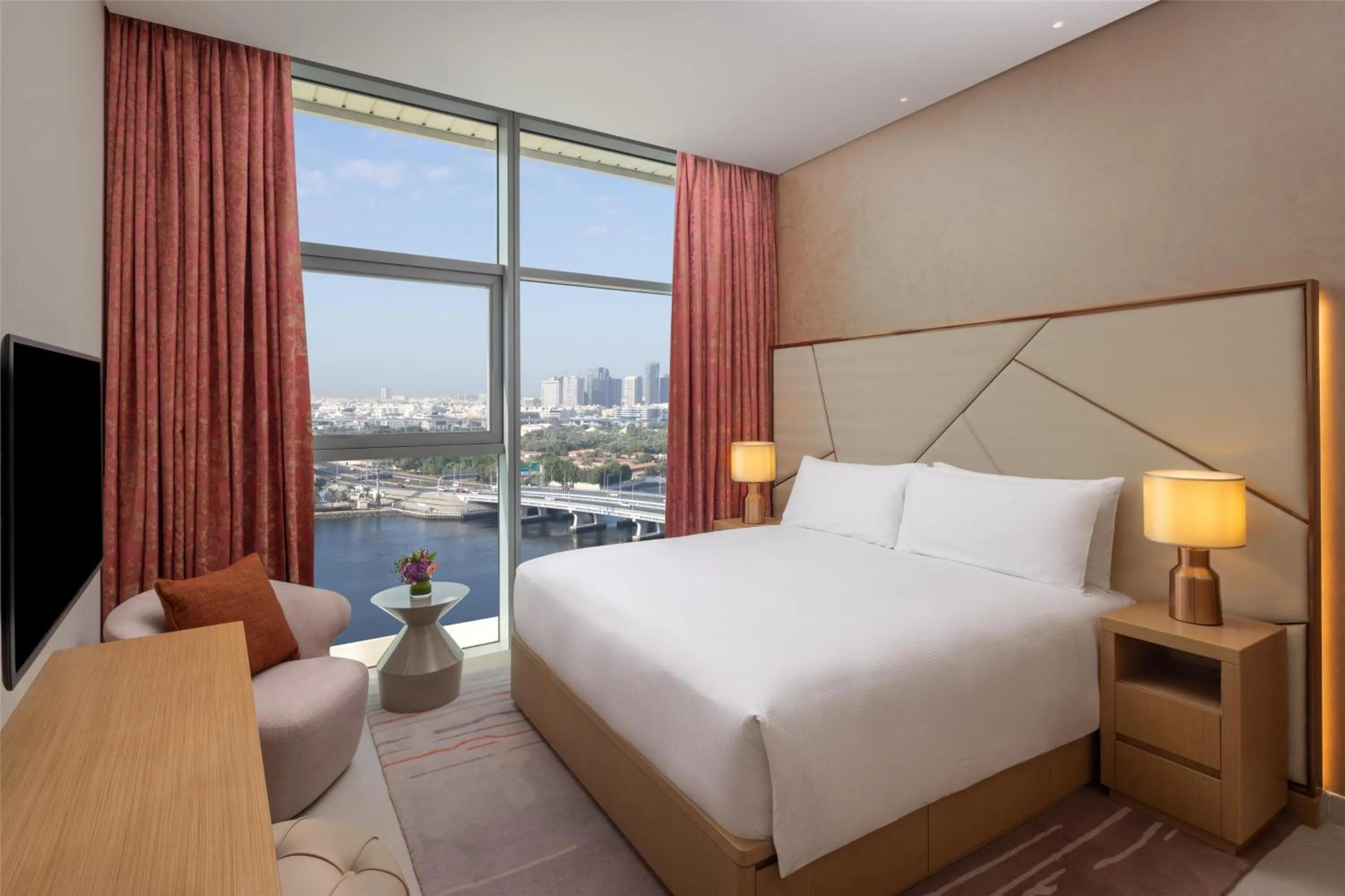 Two-Bedroom Apartment with Creek View and Terrace in Hilton Dubai Creek Hotel & Residences